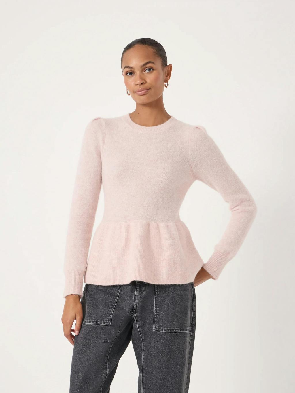 014247-1105-01 Cosy Alpaca Peplum Jumper