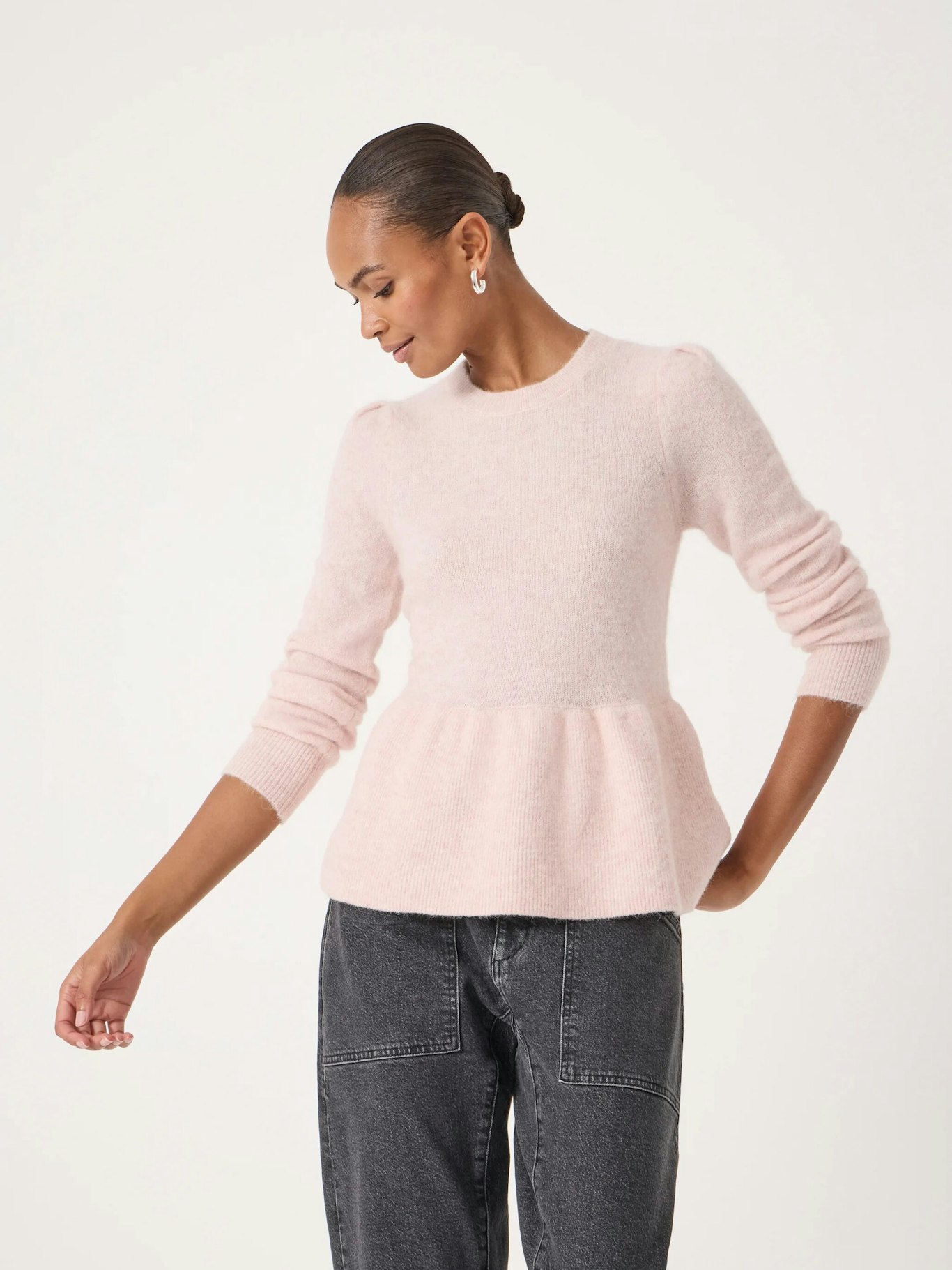 014247-1105-03 Cosy Alpaca Peplum Jumper