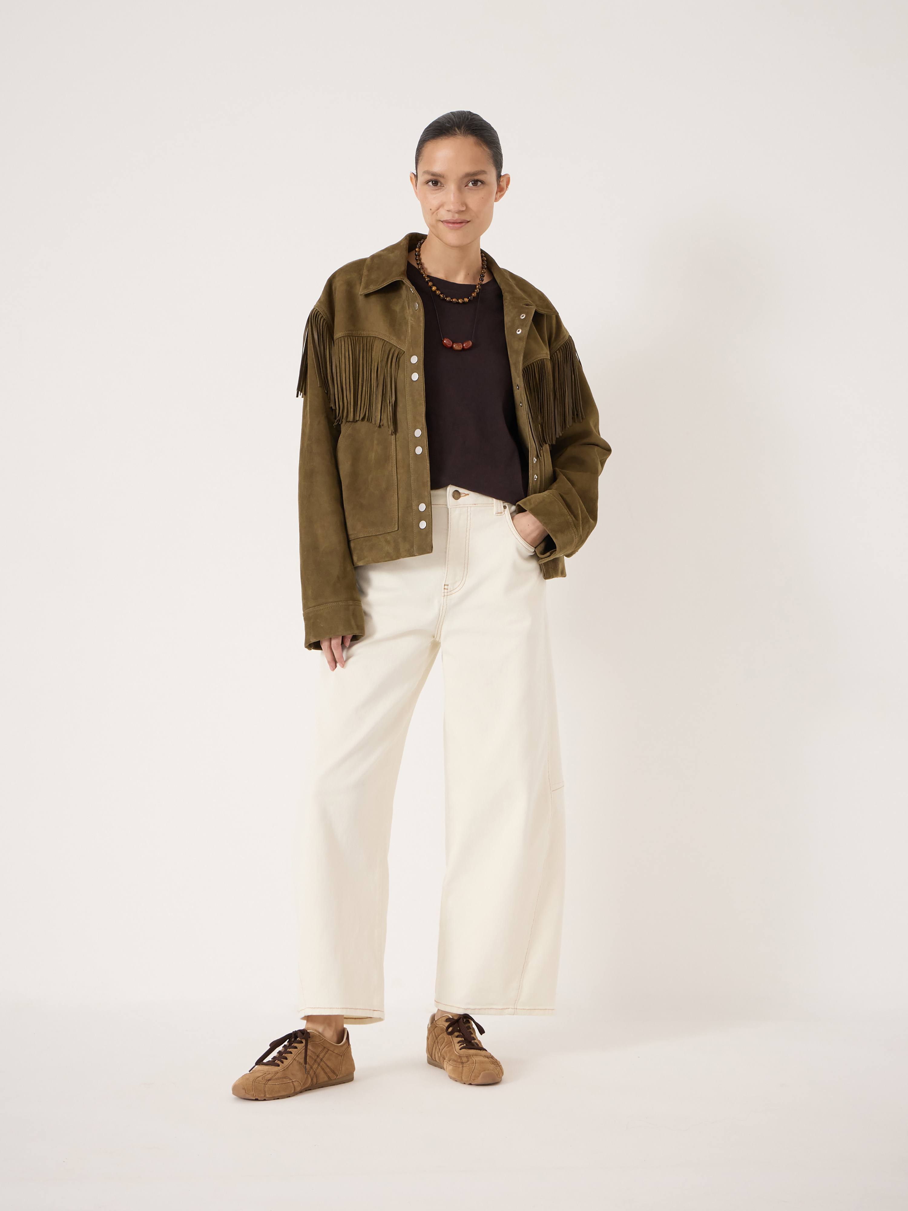Oona Fringe Suede Jacket