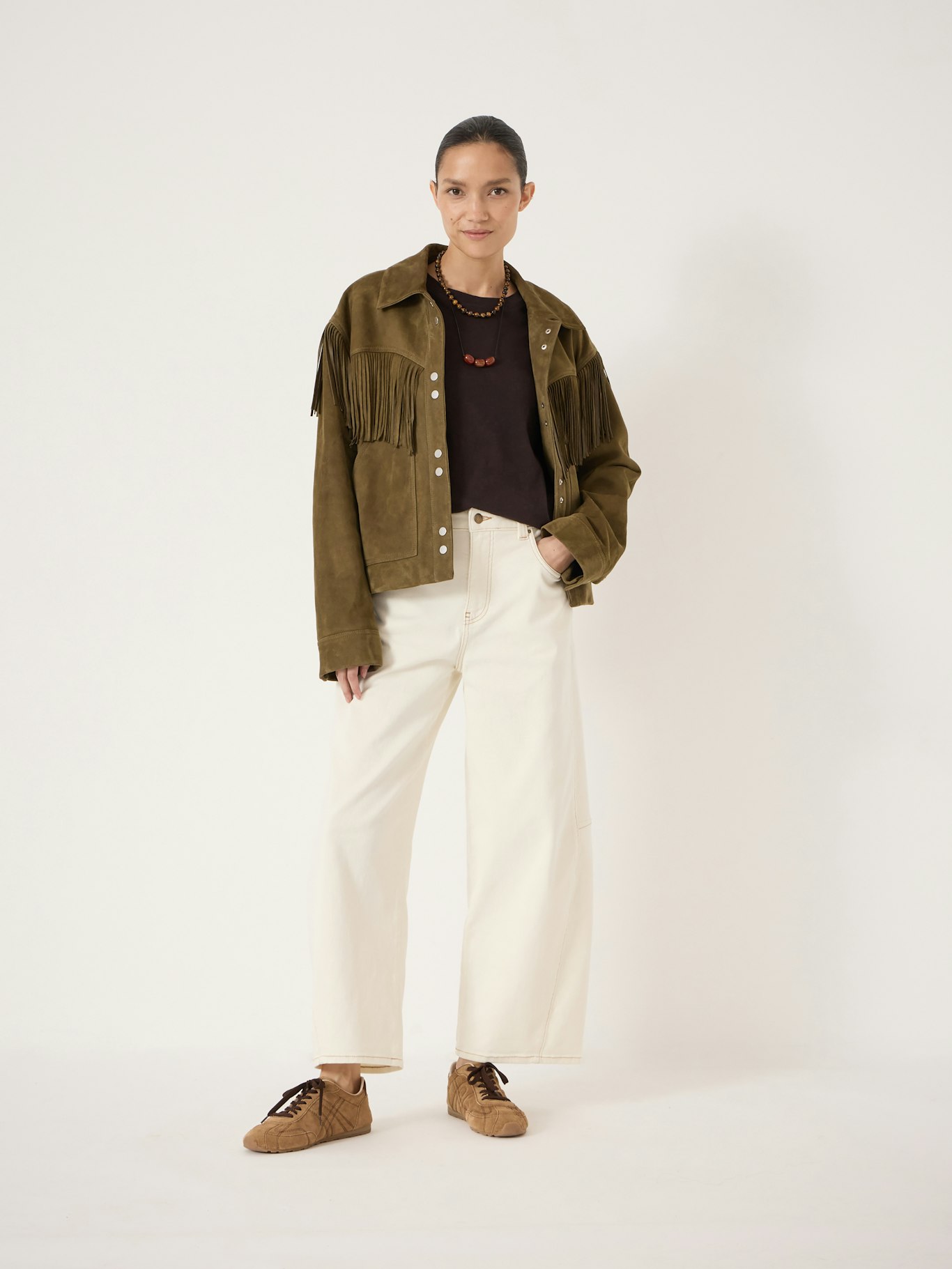 015006-2998-02 Oona Fringe Pure Suede Jacket