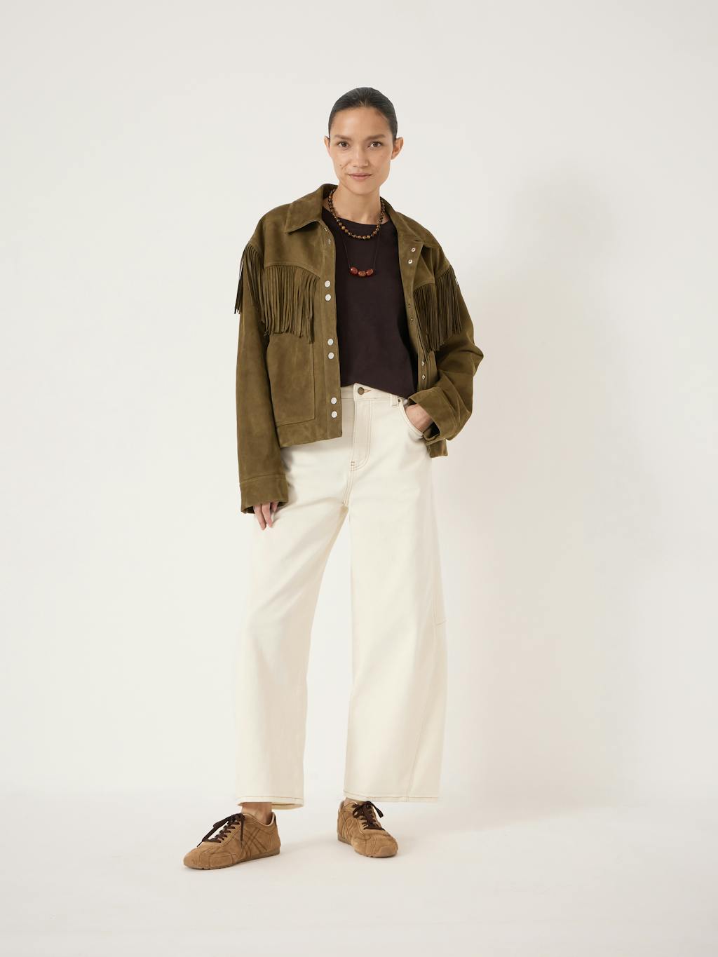 015006-2998-02 Oona Fringe Suede Jacket