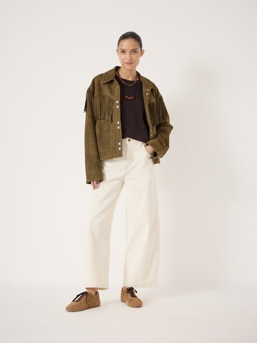 Oona Fringe Suede Jacket