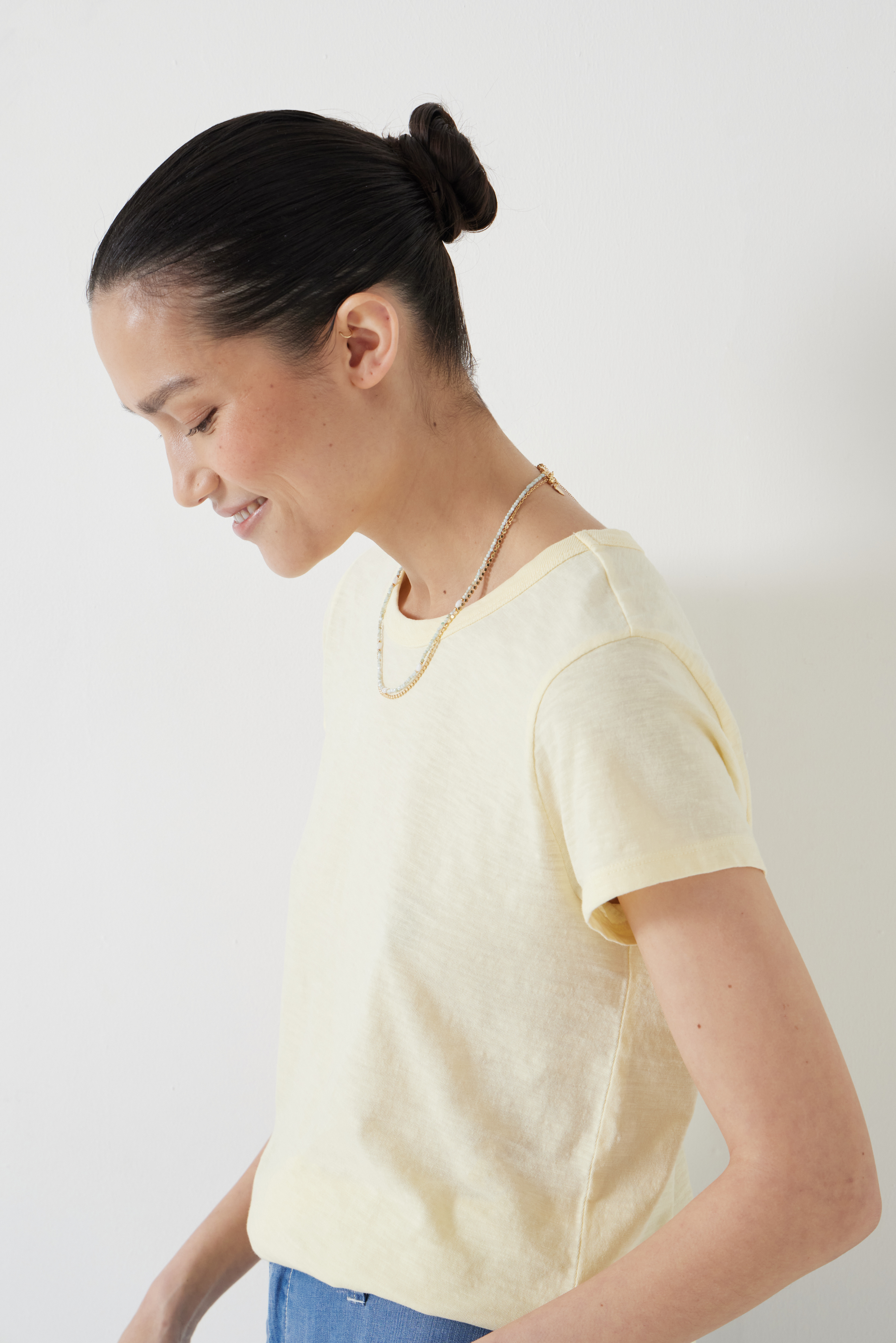 Slim Fit Crew T-Shirt (Anise Flower)