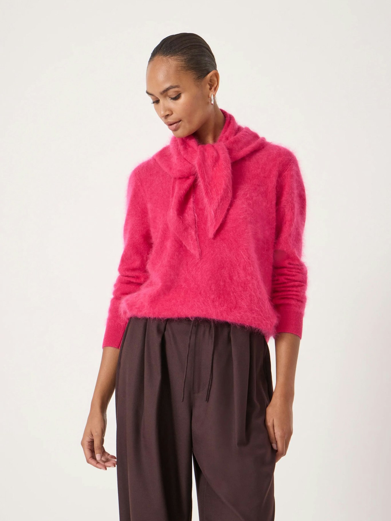 014152-1134-01 Brushed Cashmere Triangle Scarf