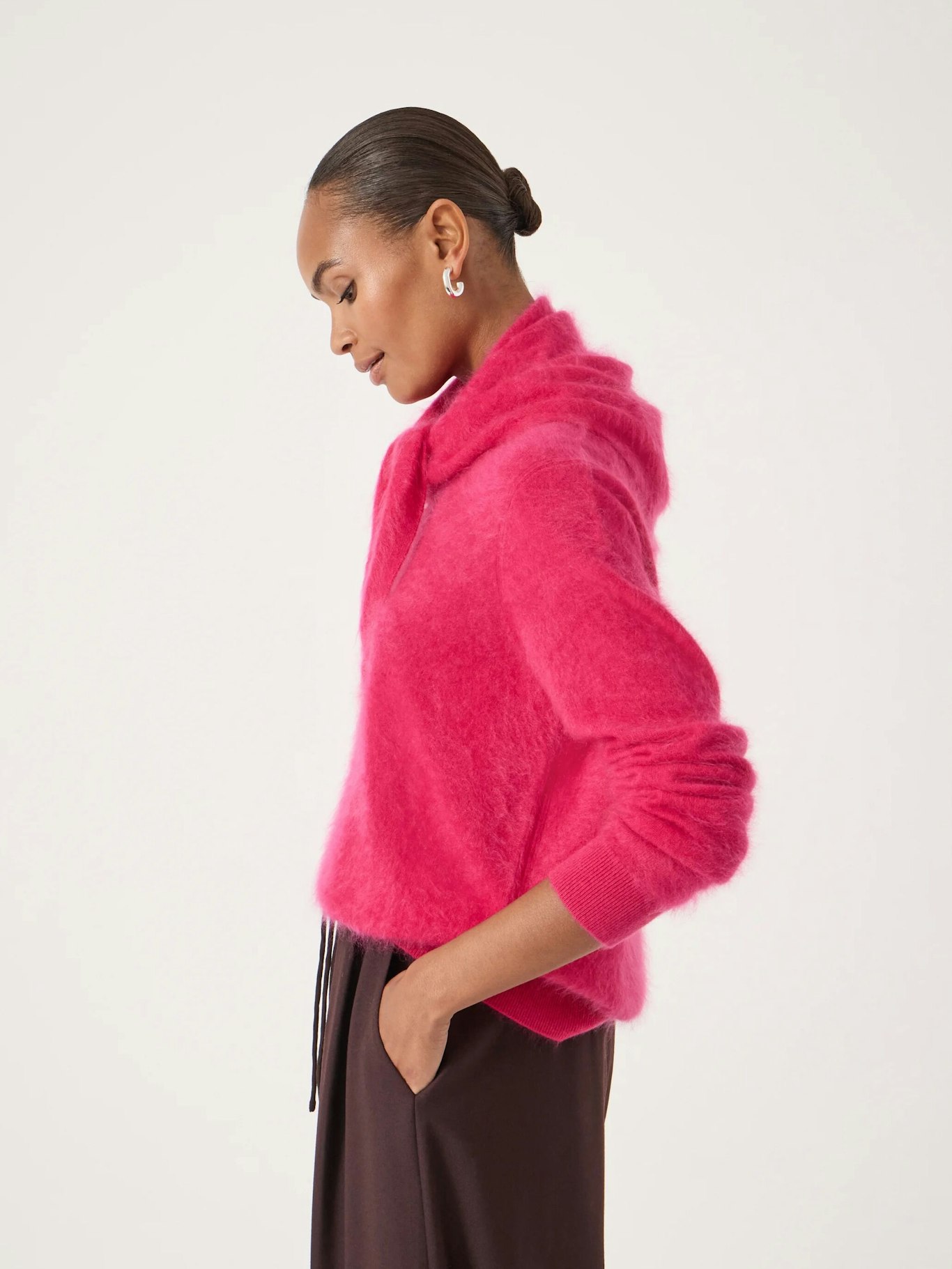 014152-1134-02 Brushed Cashmere Triangle Scarf