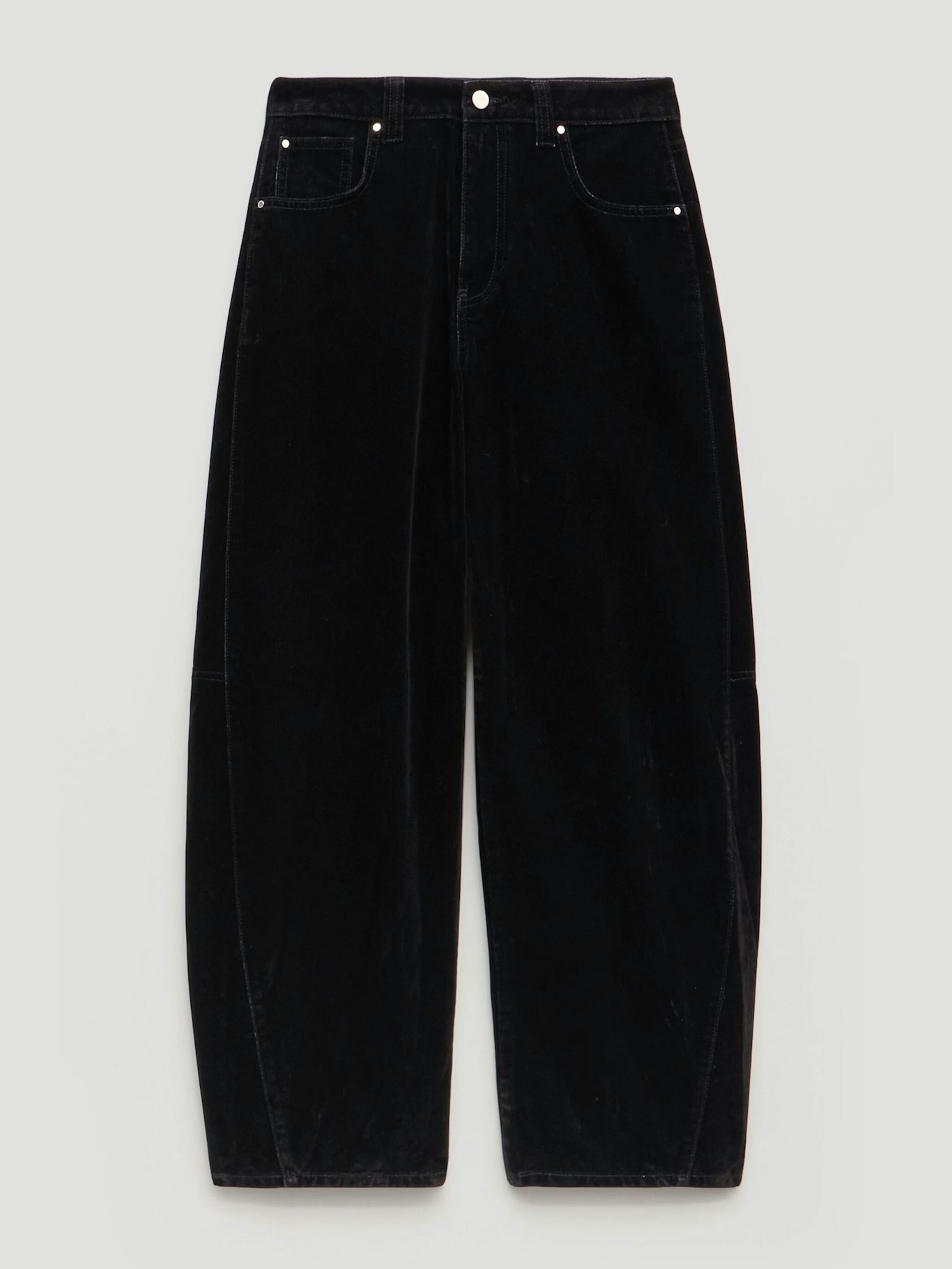 014646-0456-07 Velvet Flocked Denim Bree Barrel Jeans
