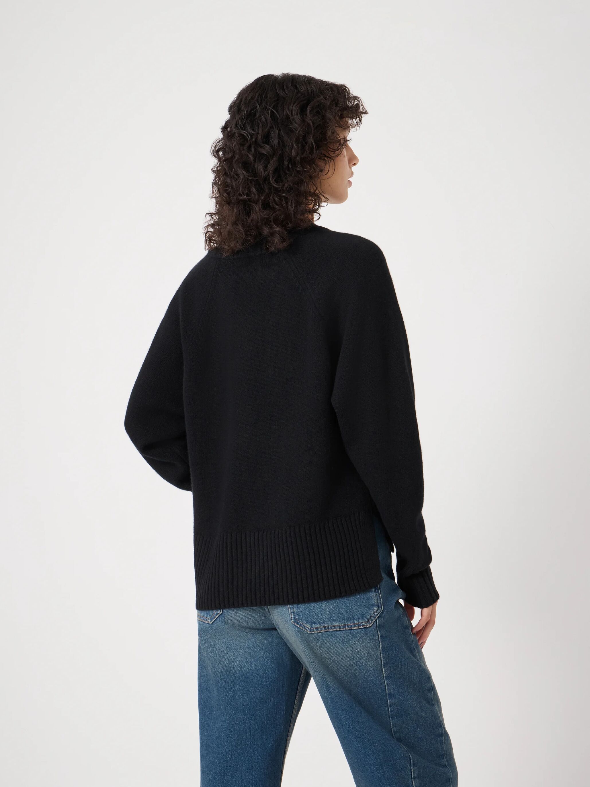 Erica Merino Wool V Neck Jumper