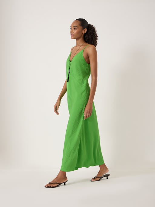 Air Flow Seam Detail Maxi Slip Dress