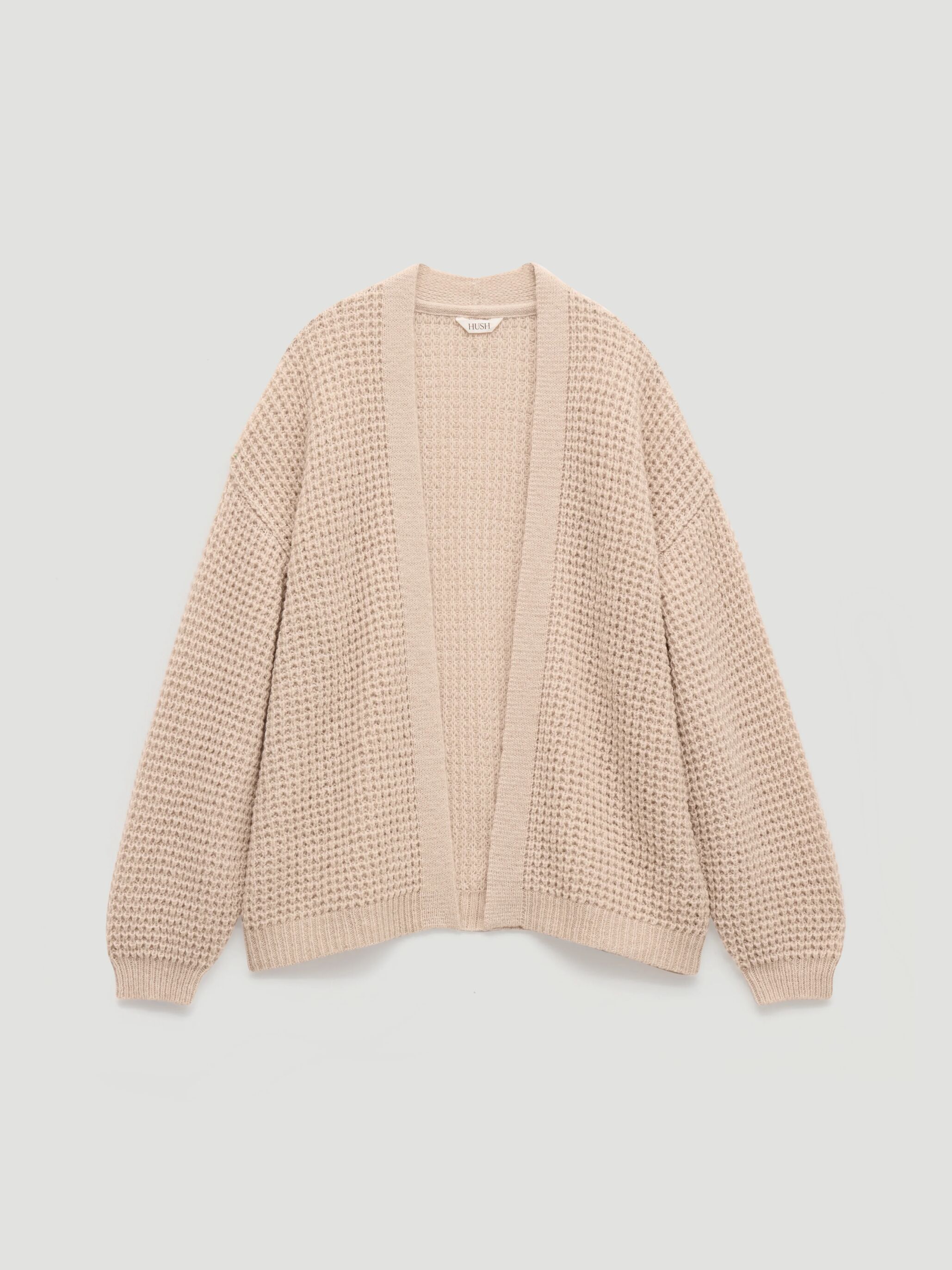 Flossie Waffle Stitch Edge to Edge Cardigan