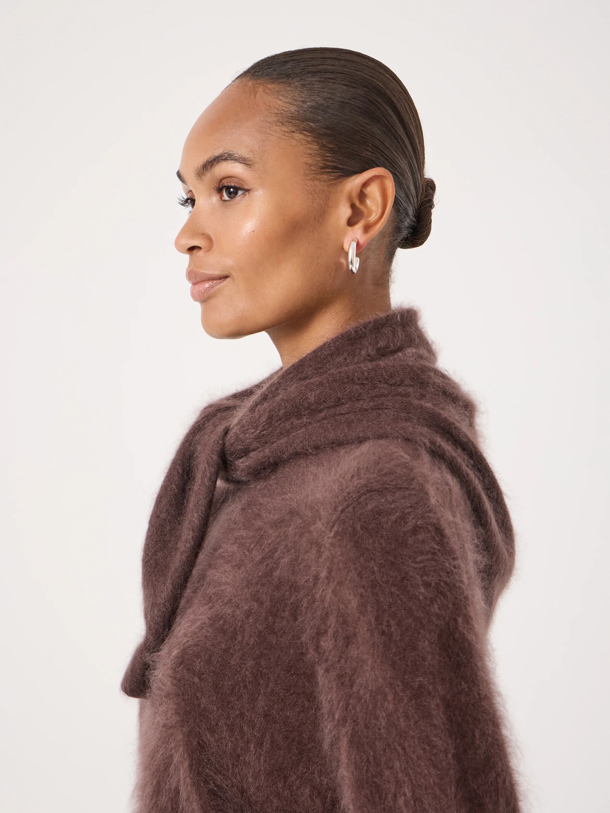 Brushed Cashmere Triangle Scarf