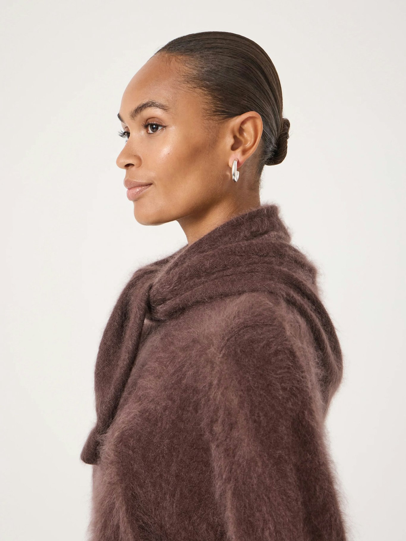 014152-3201-02 Brushed Cashmere Triangle Scarf