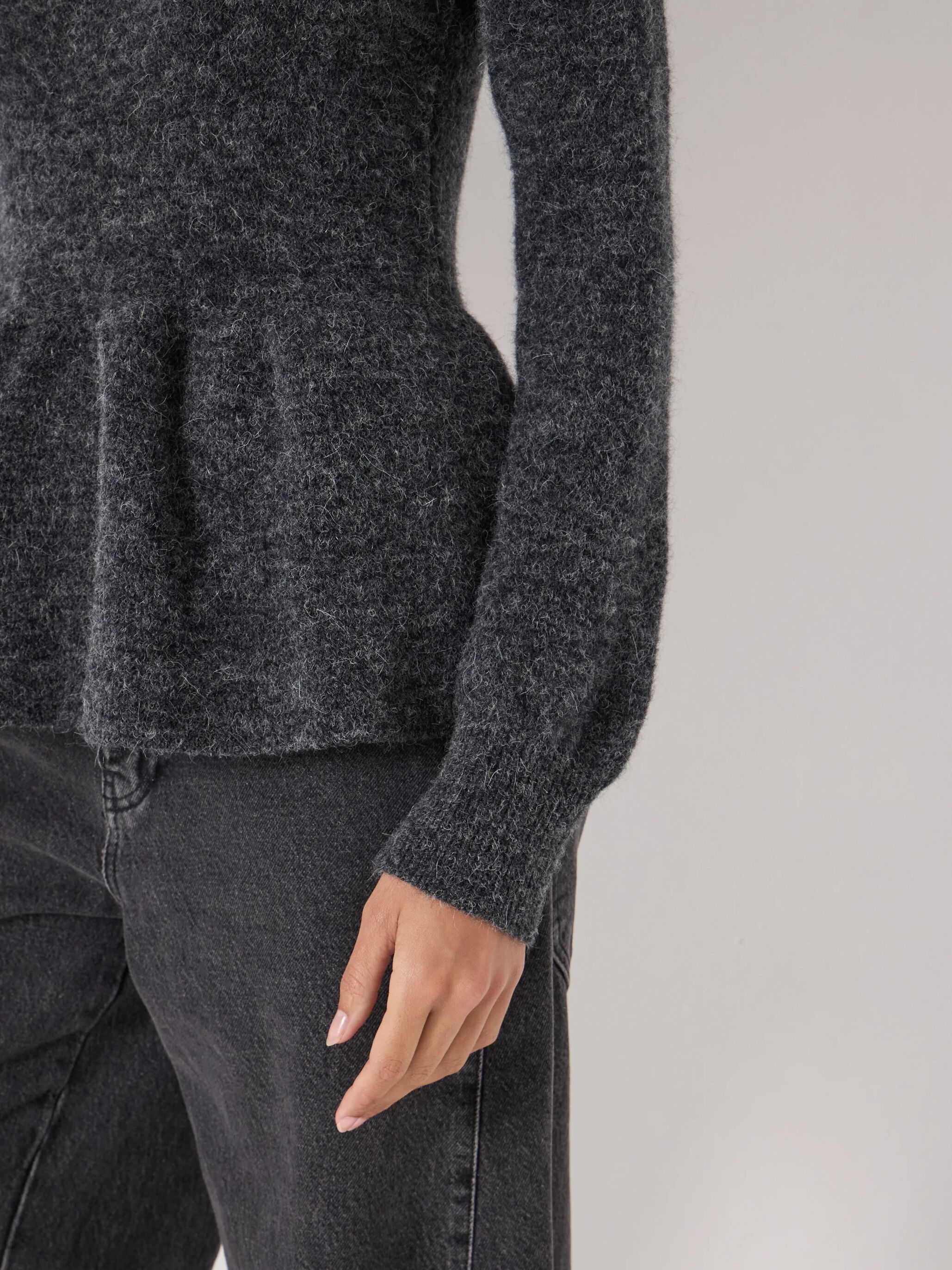 Cosy Alpaca Peplum Jumper