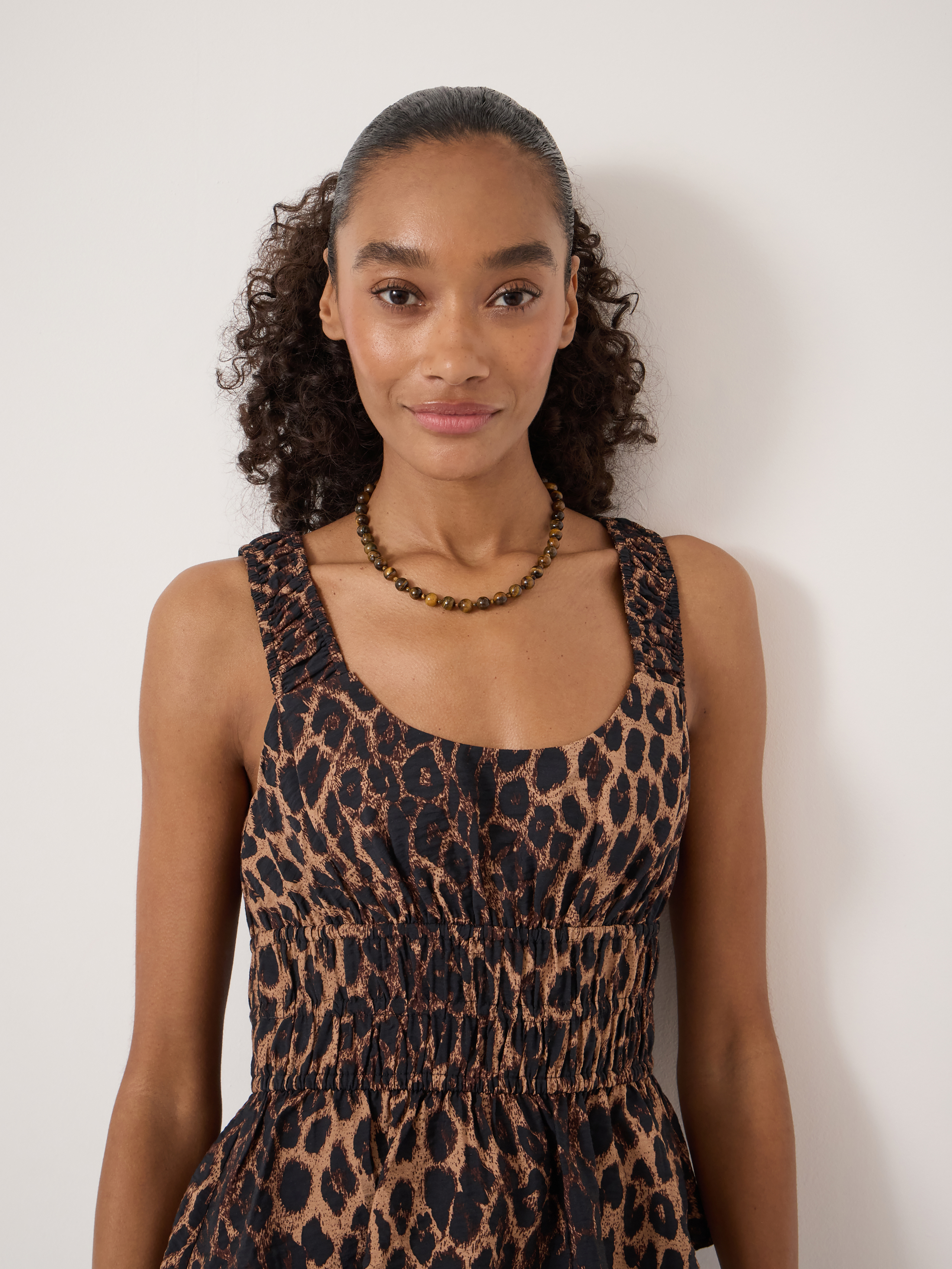 Air Flow Gathered Straps Top