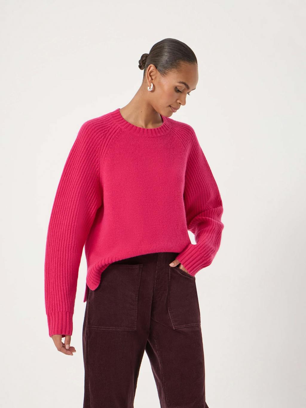 014402-1134-01 Mira Merino Wool Detachable Roll Neck Jumper