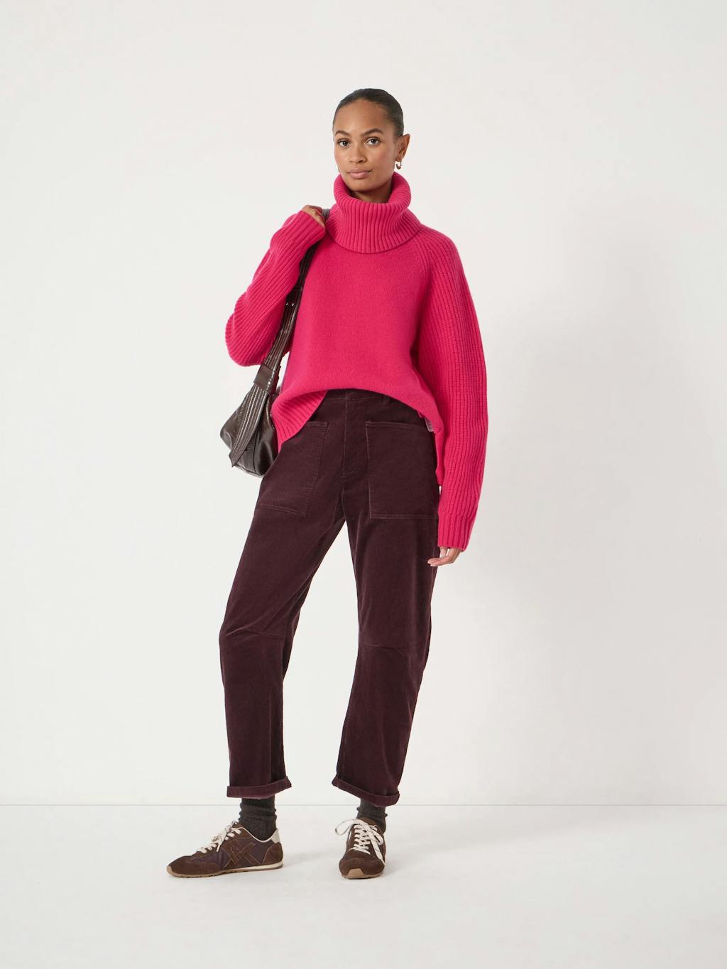 014402-1134-02 Mira Merino Wool Detachable Roll Neck Jumper