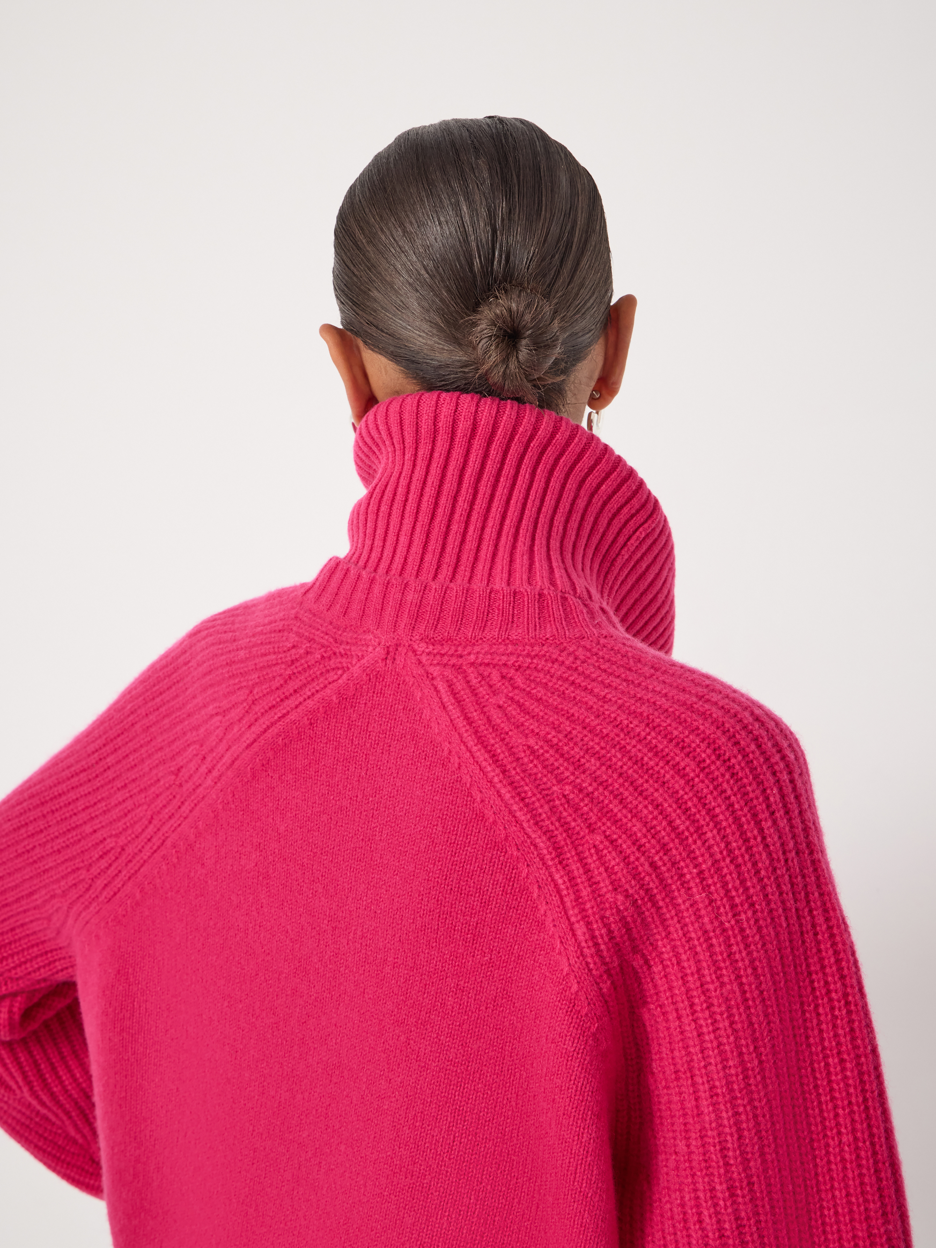 Mira Merino Wool Detachable Roll Neck Jumper