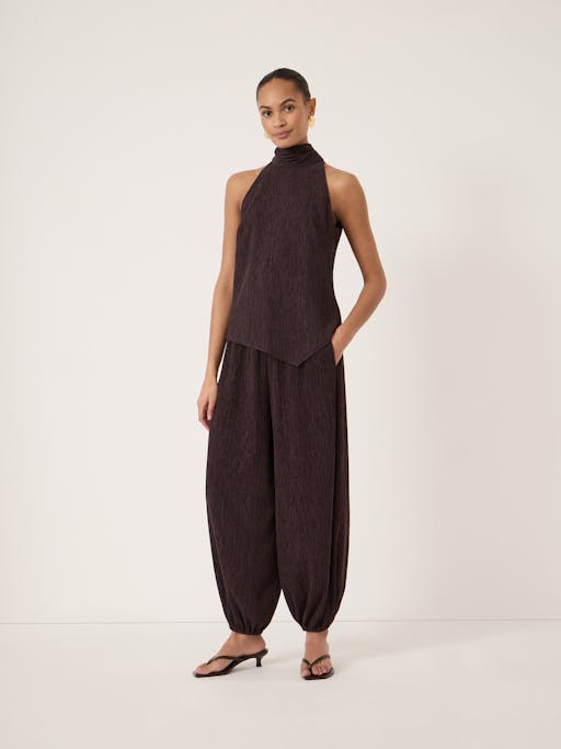 Adira Crinkle Bubble Hem Trousers