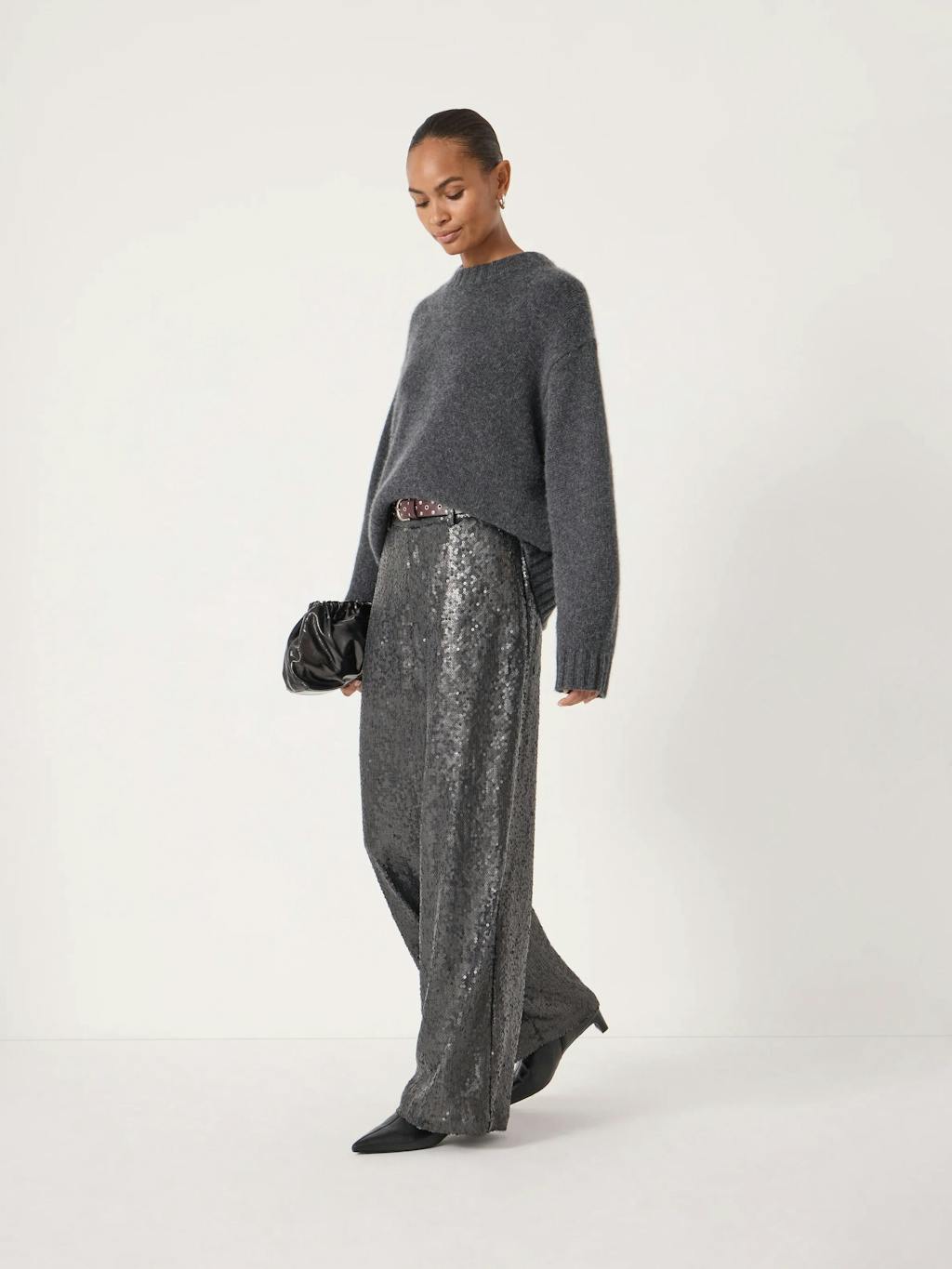 014521-0400-01 Holly Sequin Co-ord Wide Leg Trousers
