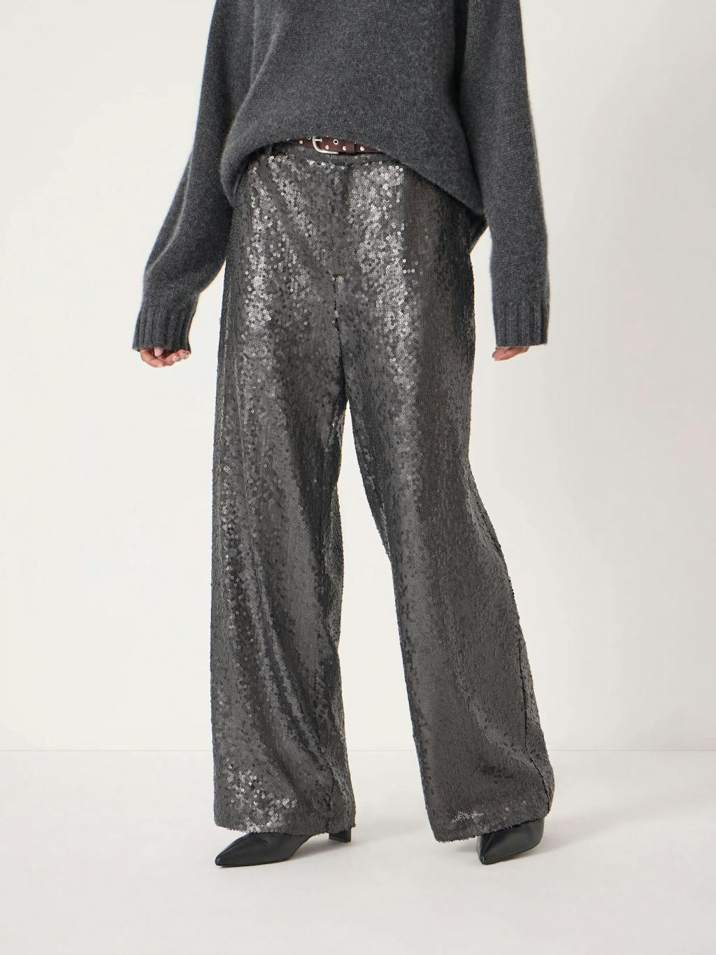 014521-0400-02 Holly Sequin Co-ord Wide Leg Trousers