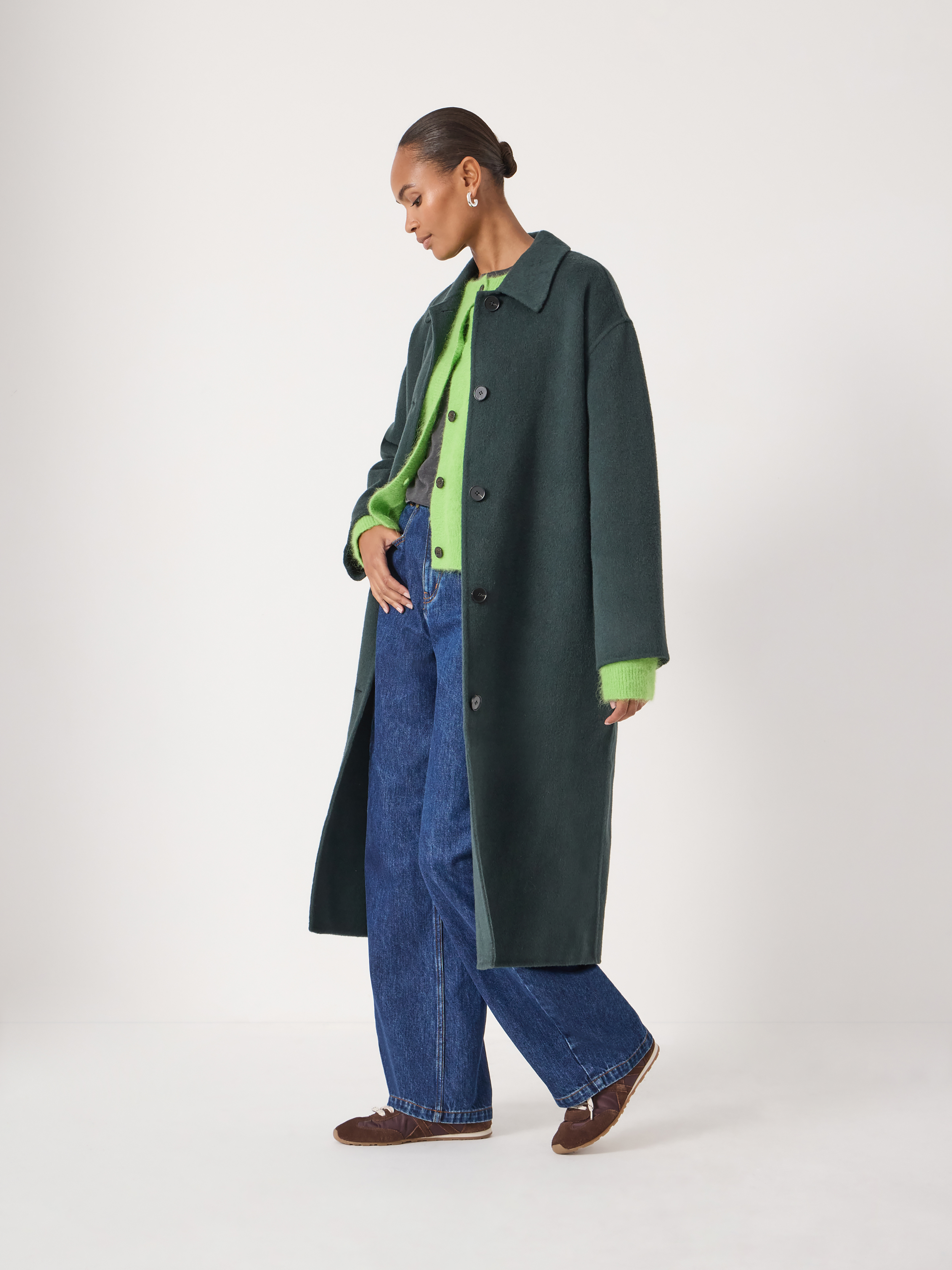 Edie Pure Wool Double Faced Coat