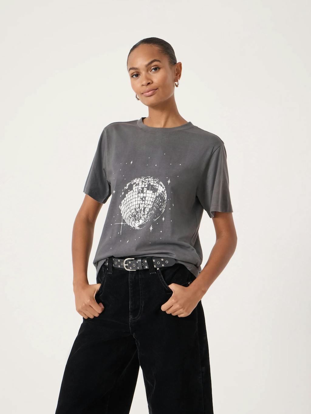 014615-4423-01 Disco Ball Graphic T-Shirt