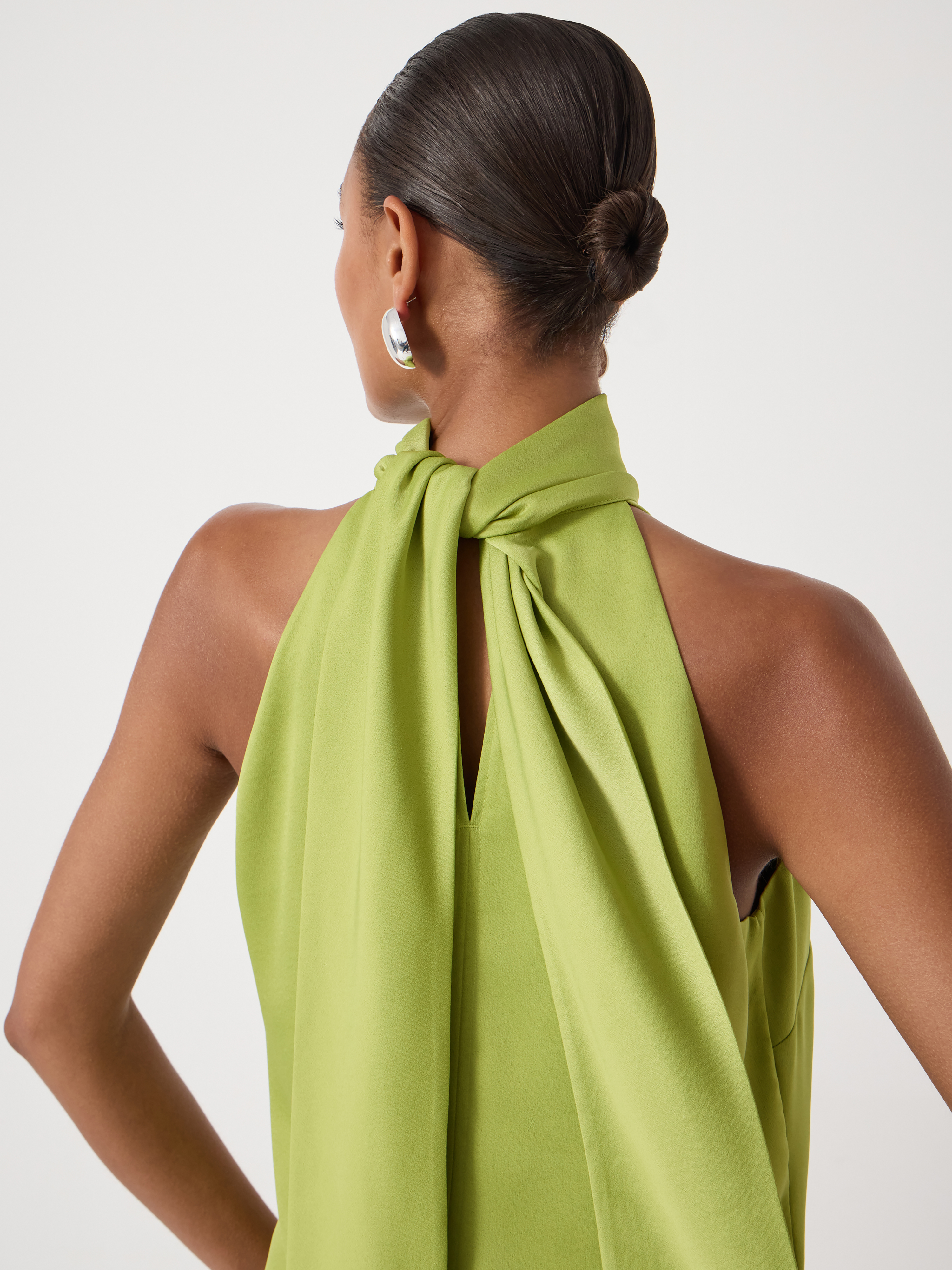 Halter Neck Satin Top