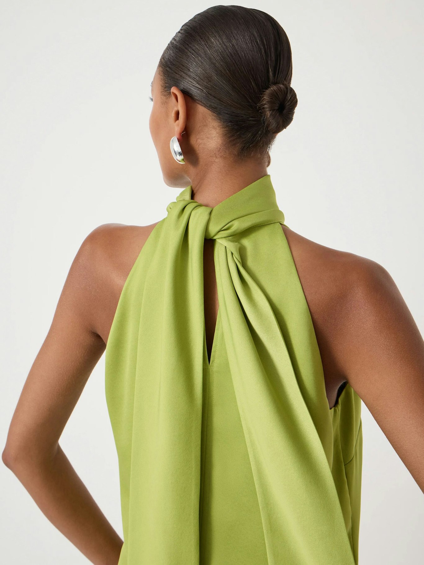 014659-3426-04 Halter Neck Satin Top