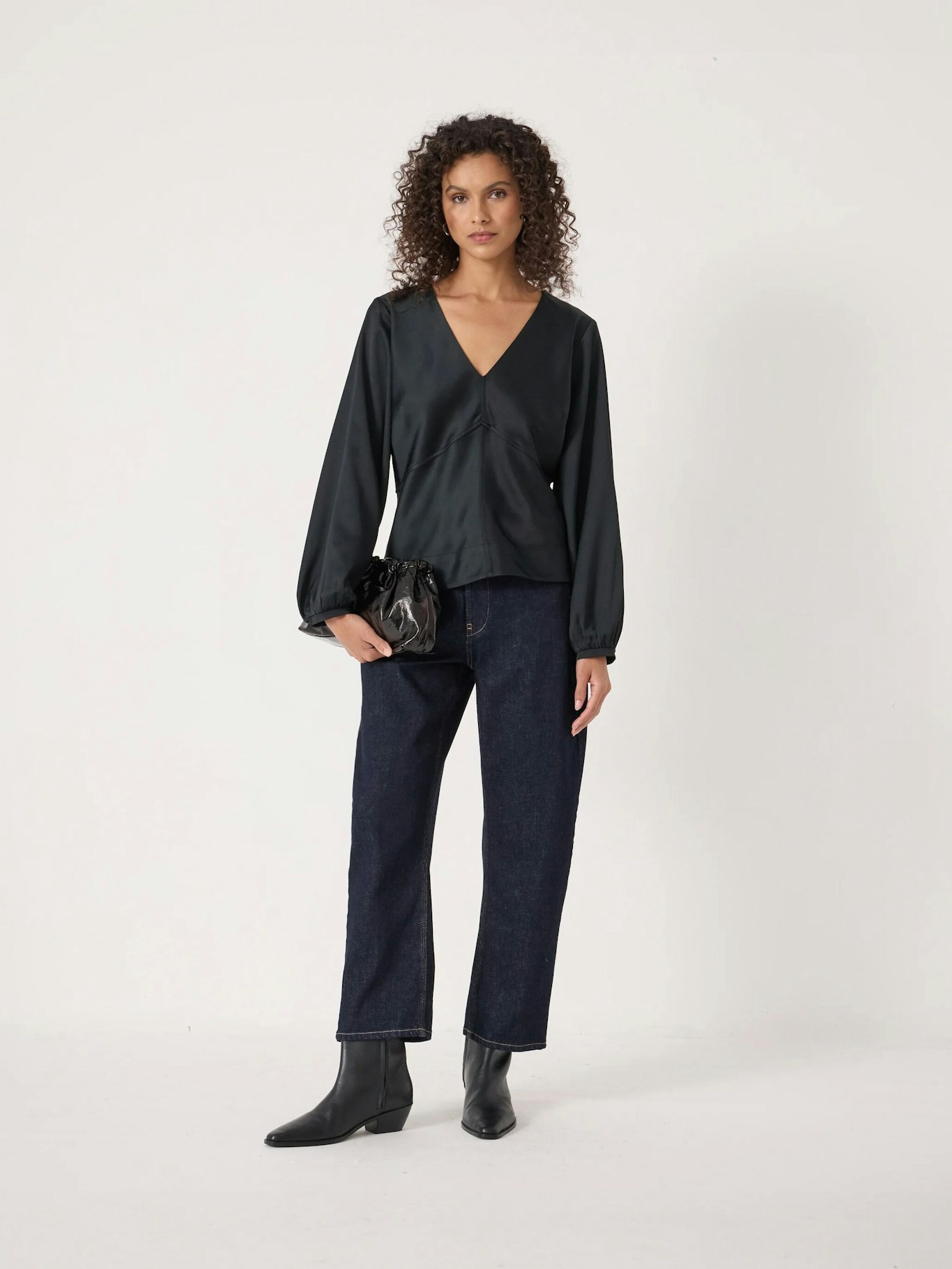 014854-0456-02 Grace Satin Long Sleeve Top