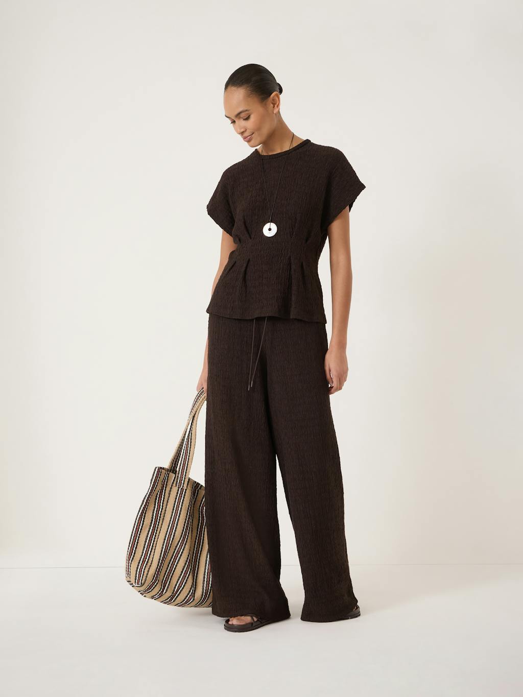 014757-0450-02 Keira Textured Pleat Release Jersey Top