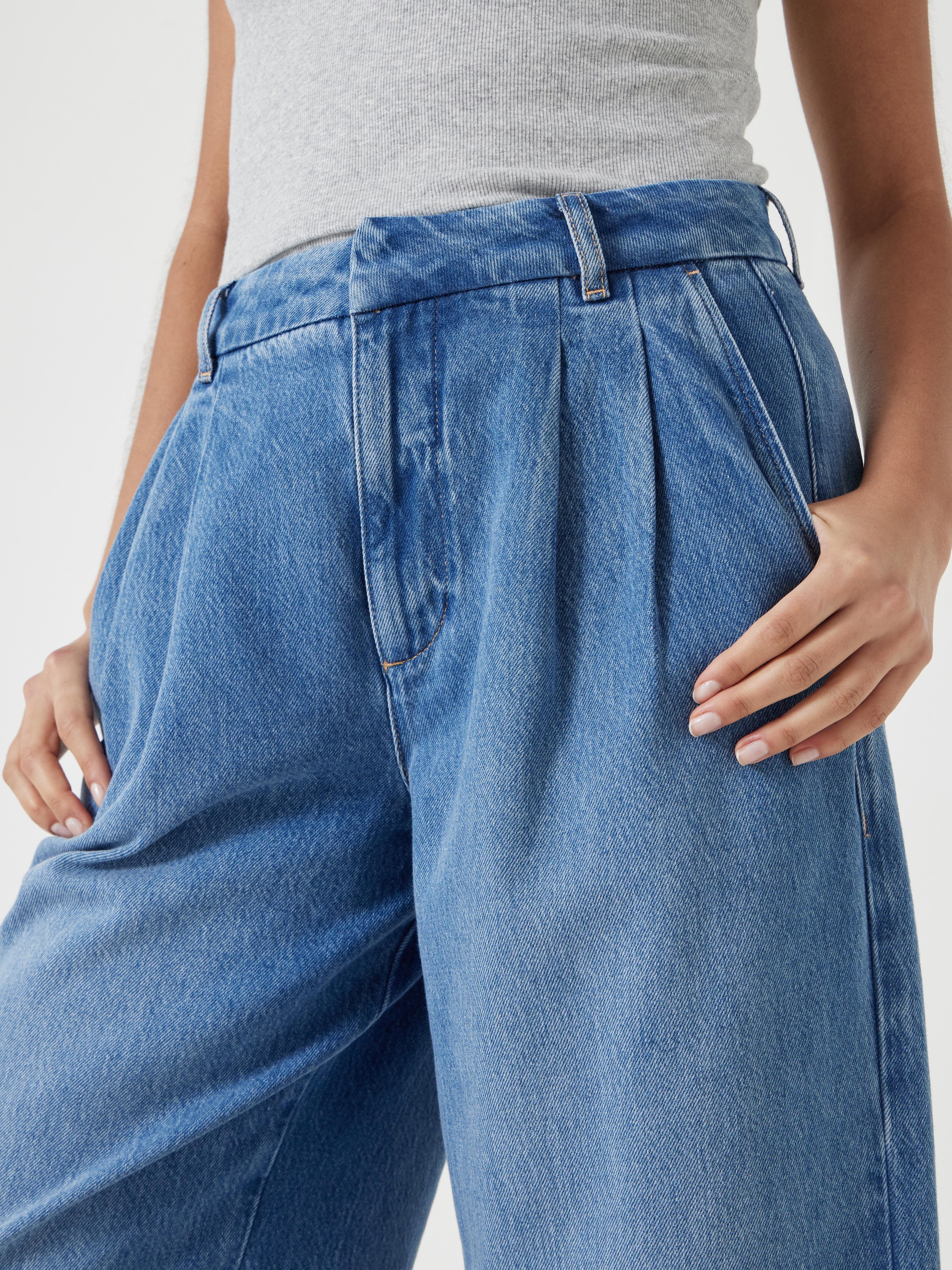 Lya Denim Pleated Culottes