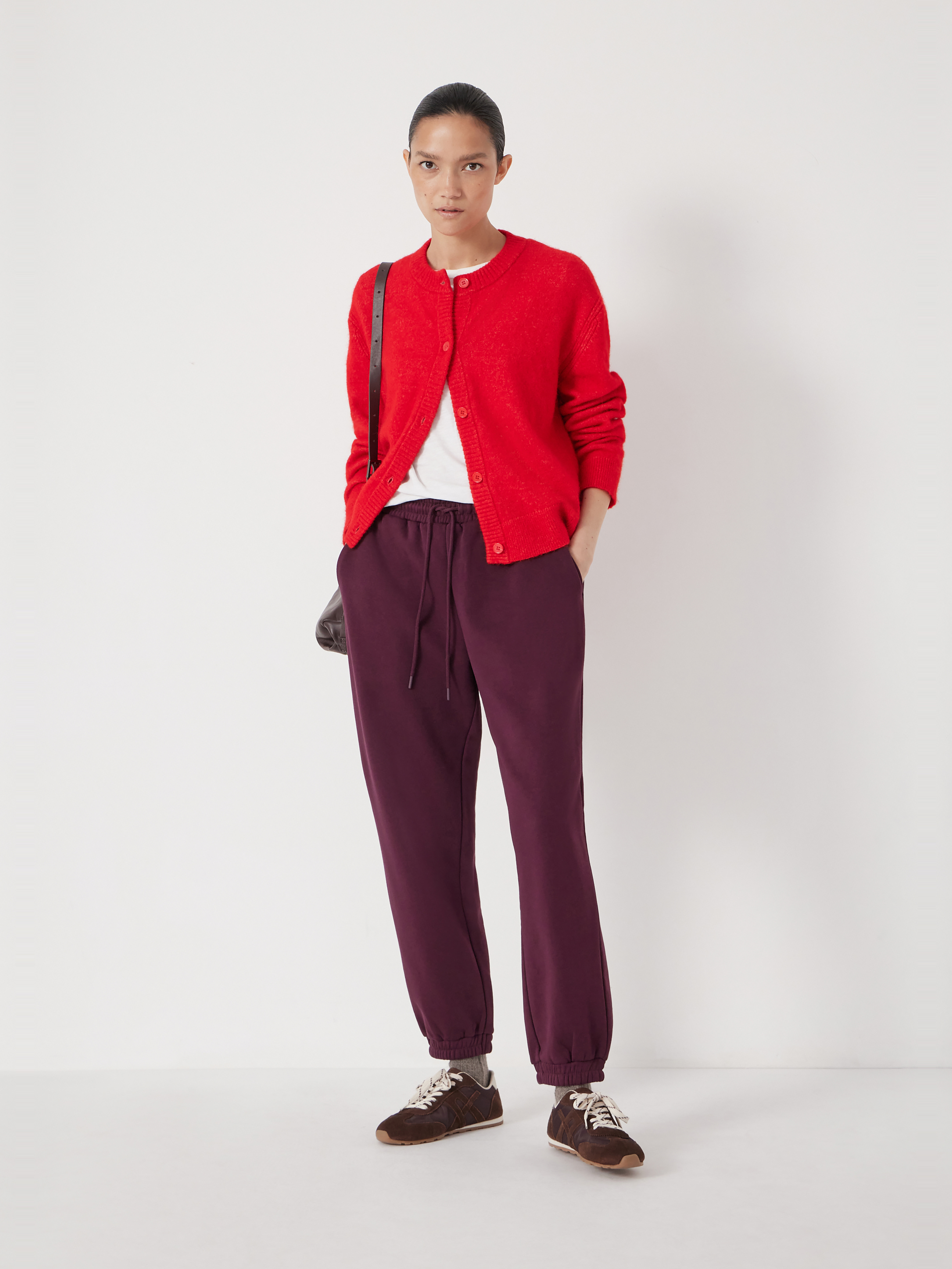 Juni Crew Neck Wool Blend Cardigan