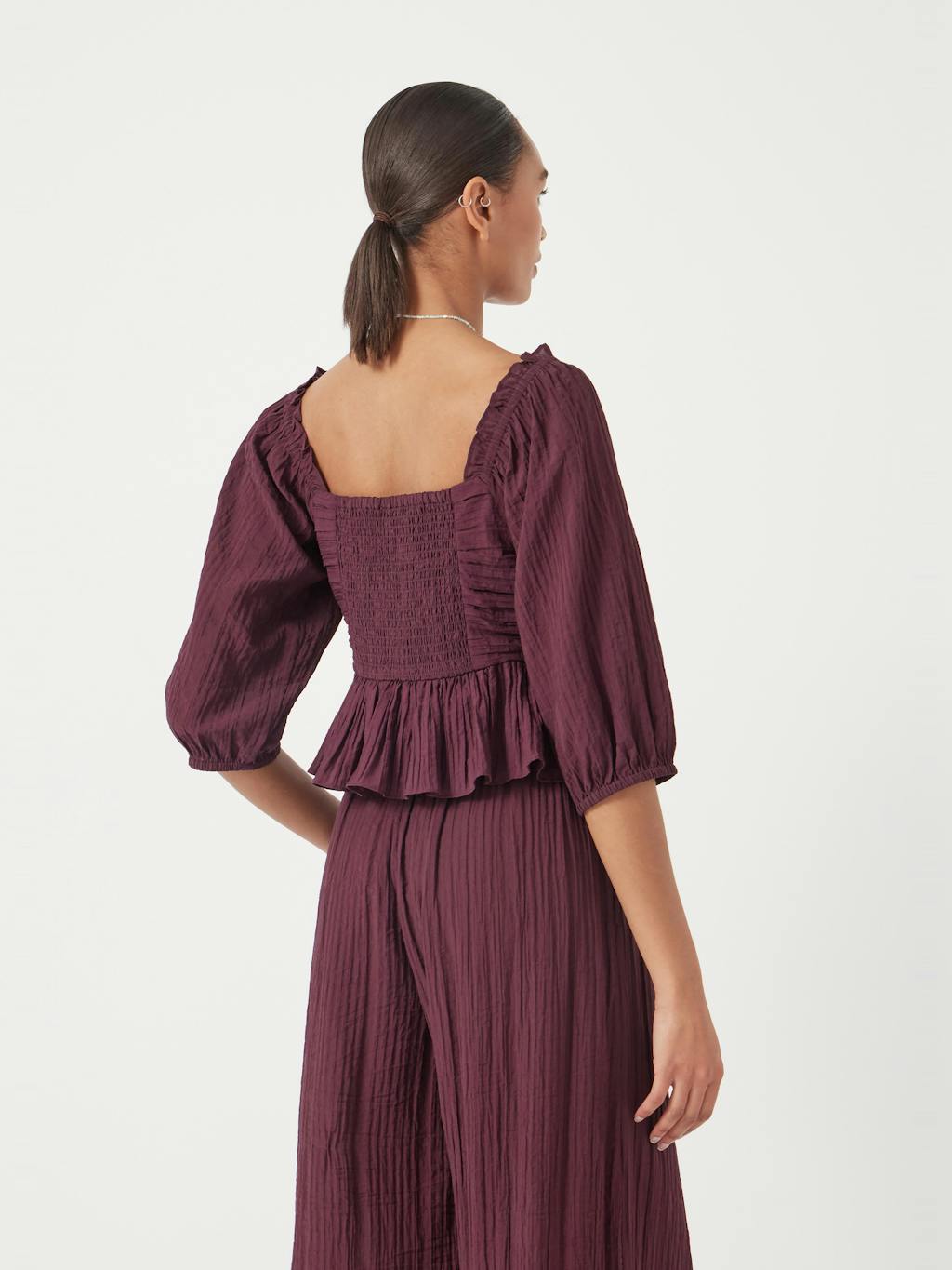 013753-3278-03 Zoe Crinkle Peplum Top