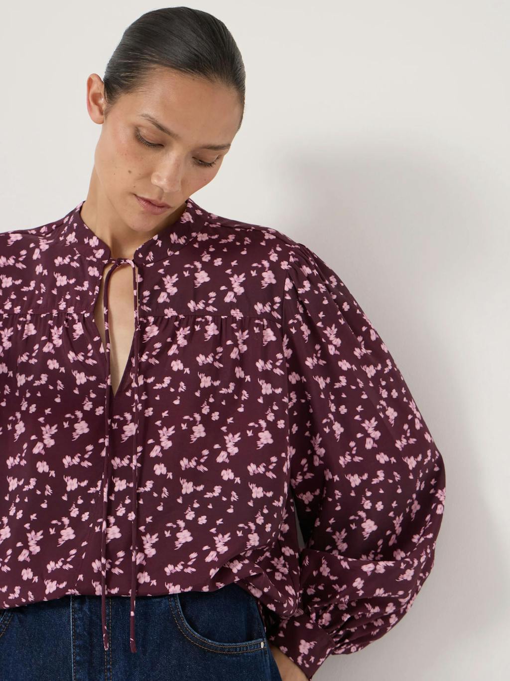 014243-4896-03 Harlow Tie Front Detail Blouse