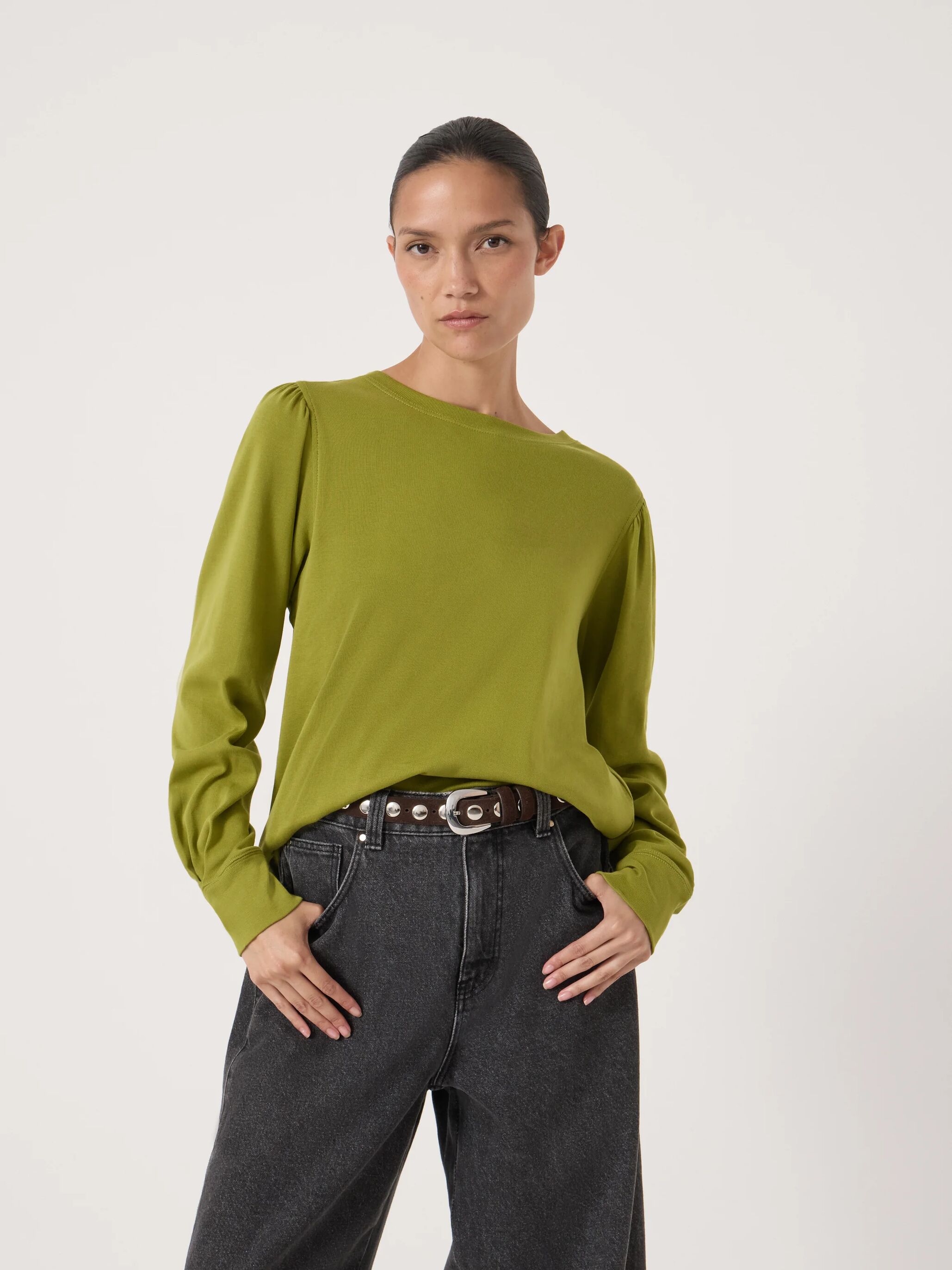 Emily Puff Sleeve Cotton Jersey Top