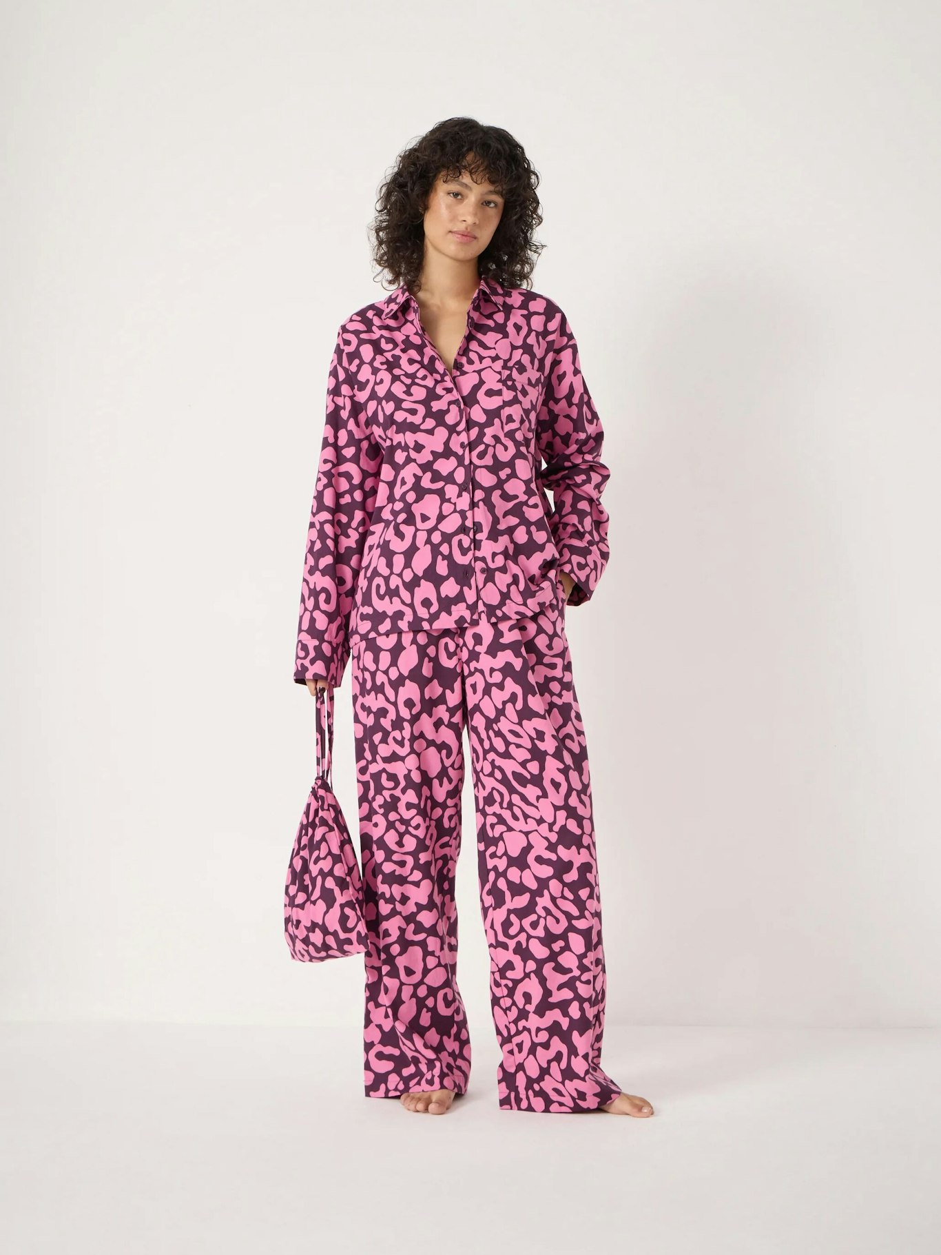 014046-4856-01 Brushed Cotton Animal Print Pyjamas