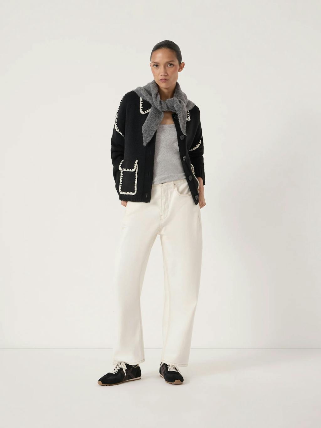 014145-0456-02 Wool Blend Whipstitch Trim Shirt Jacket