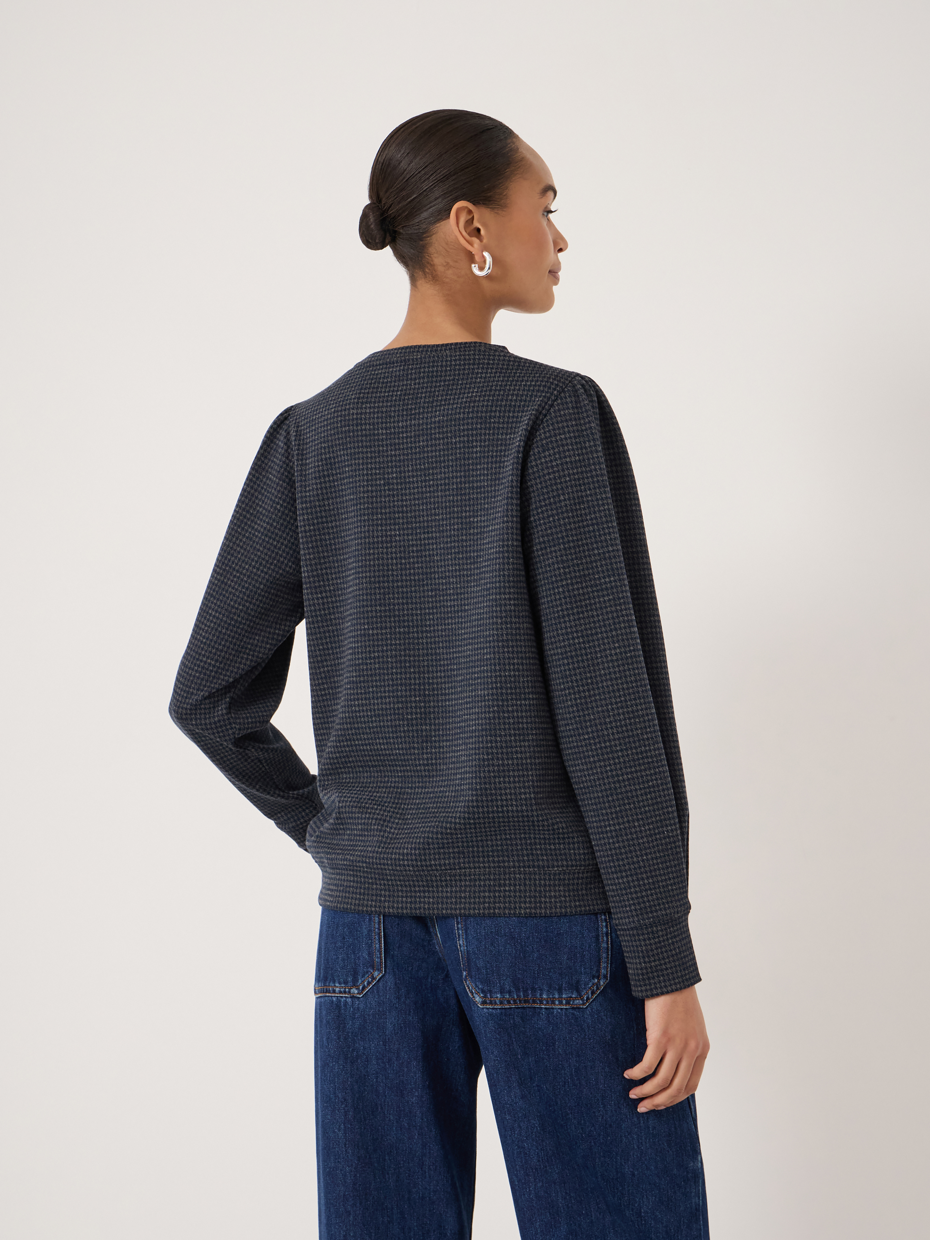 Emily Check Jersey Top