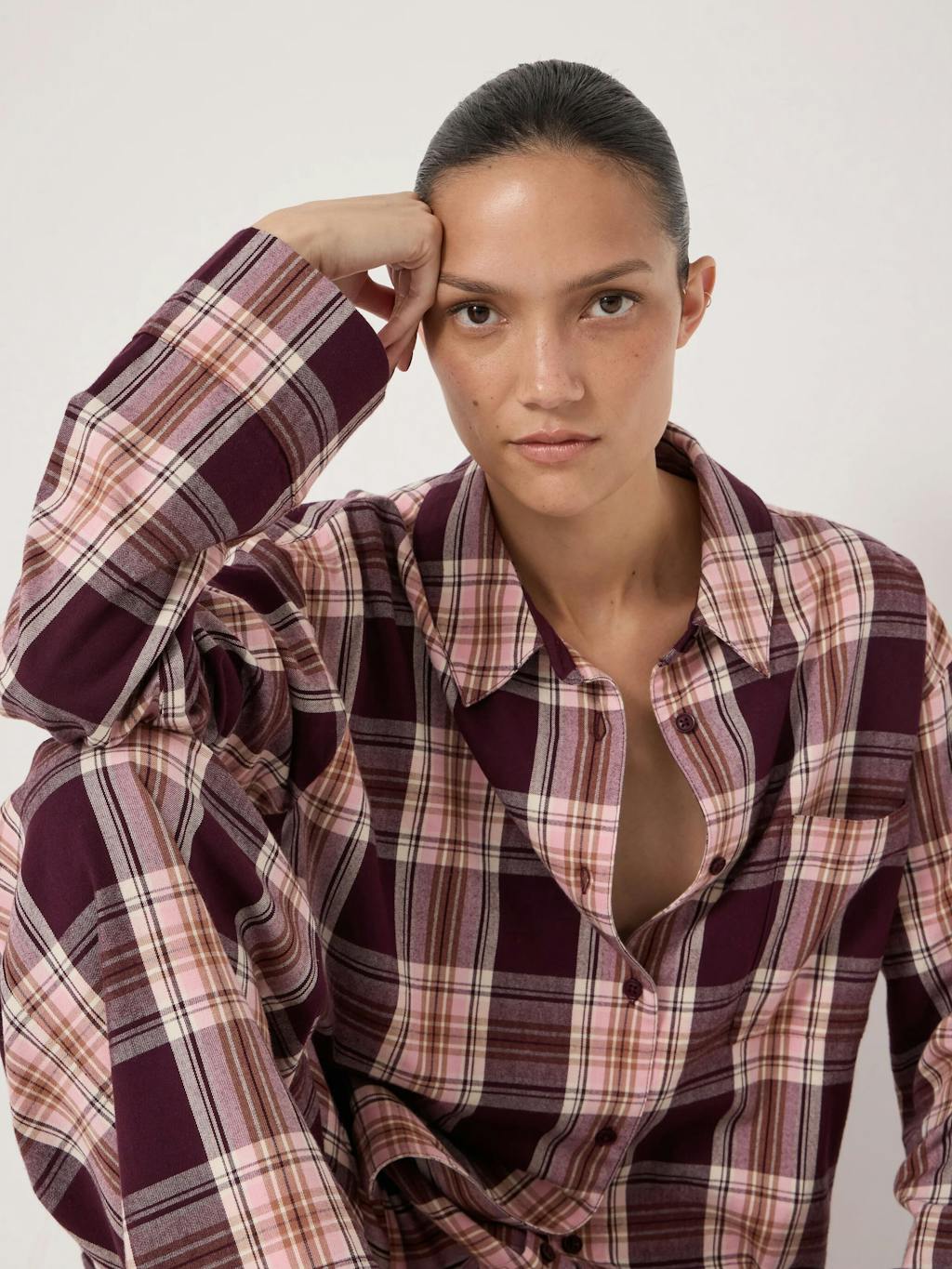 013560-4823-04 Brushed Cotton Check Print Pyjamas