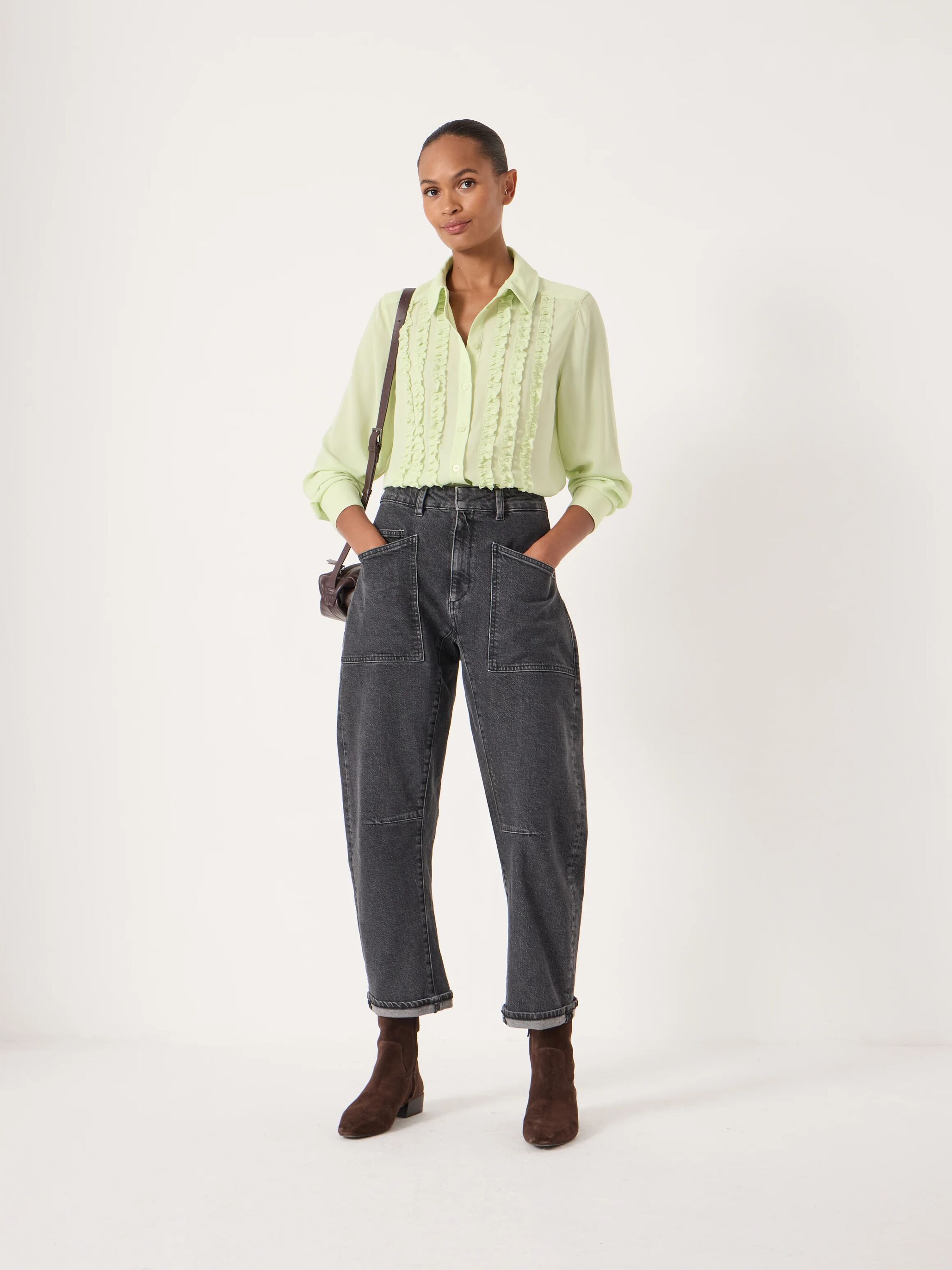 Chiffon Ruffle Blouse