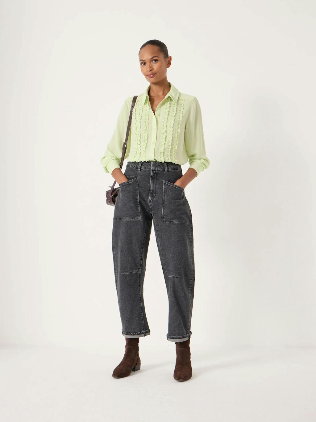 012728-2242-01 Chiffon Ruffle Blouse