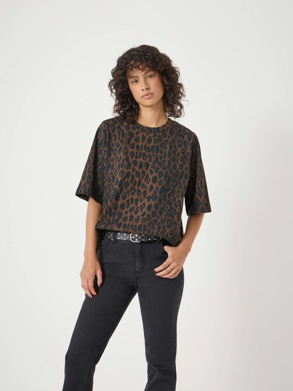 Romina Leopard Print T-Shirt | Soft Leopard | hush
