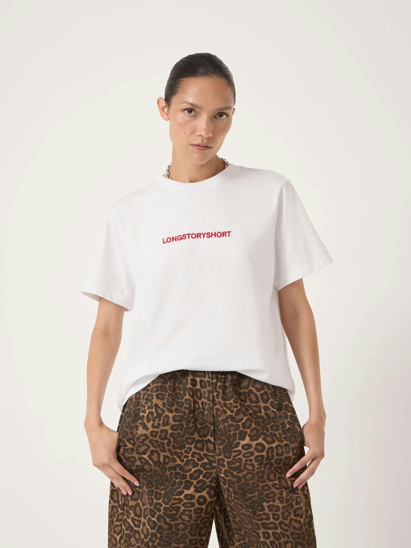 014655-0004-01 Long Story Short Slogan T-Shirt