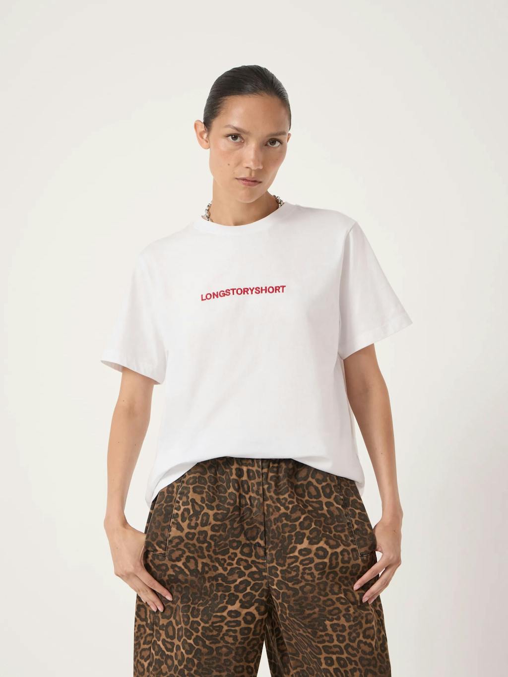 014655-0004-01 Long Story Short Slogan T-Shirt