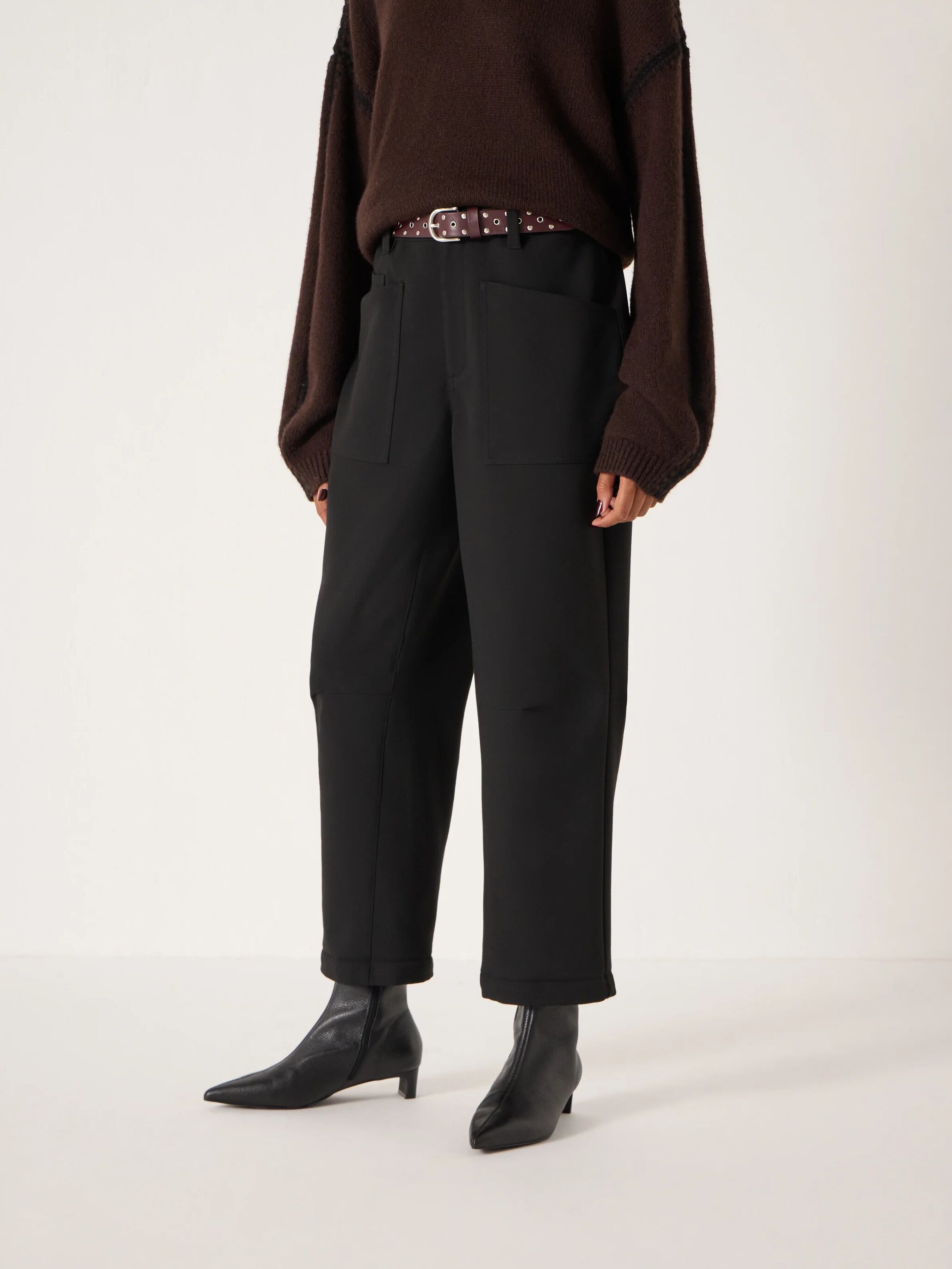 Tailored Cordi Barrel Leg Trousers