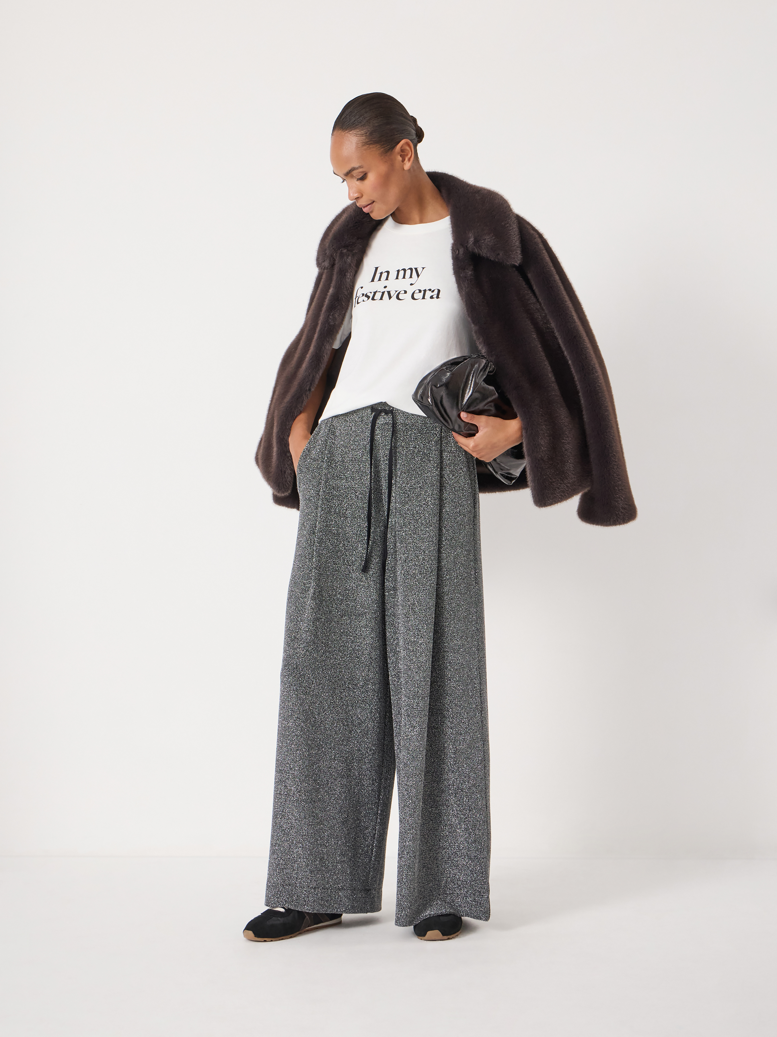 Taylor Metallic Wide Leg Trousers