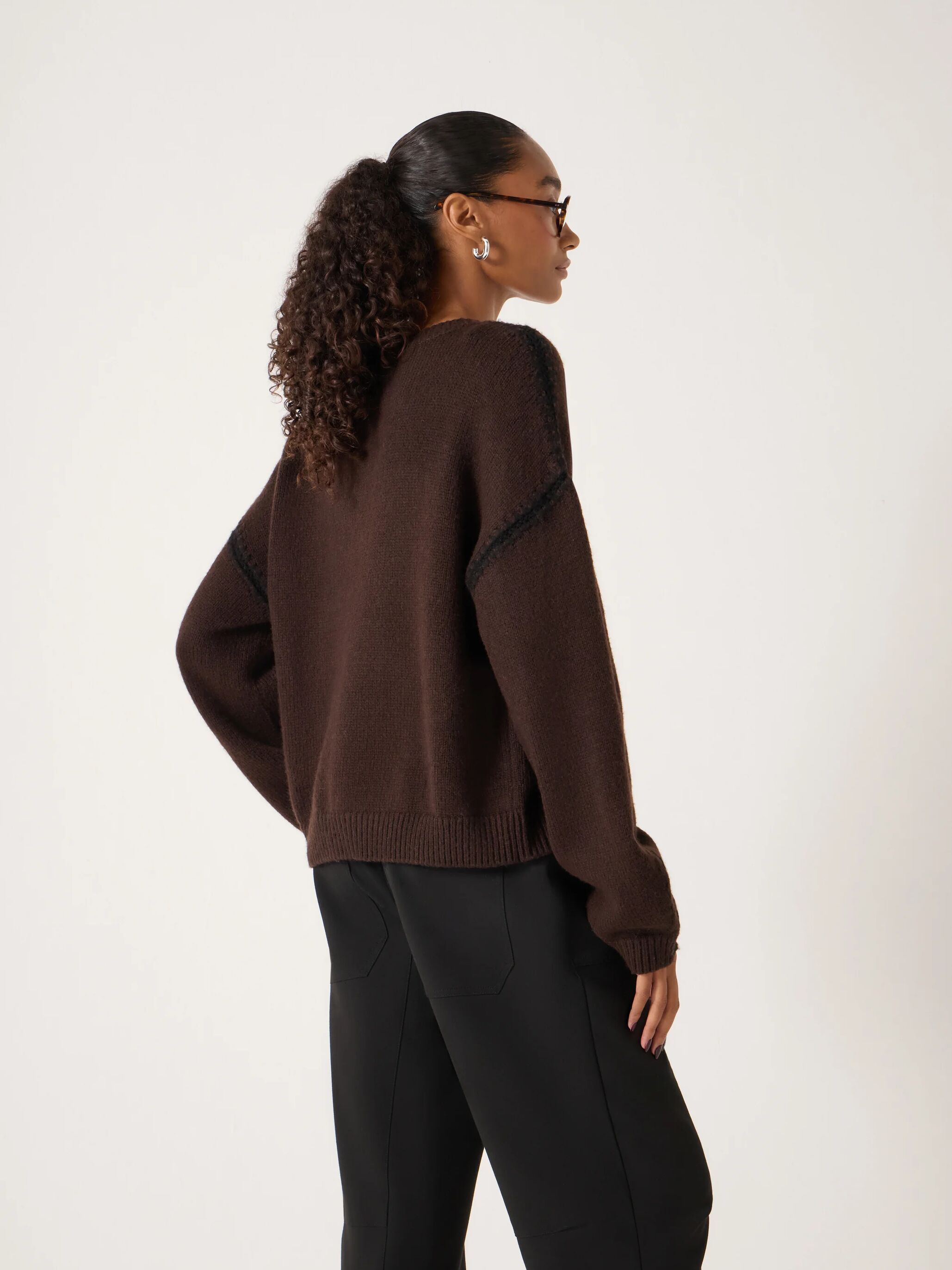 Whitney Whipstitch Knitted Jumper
