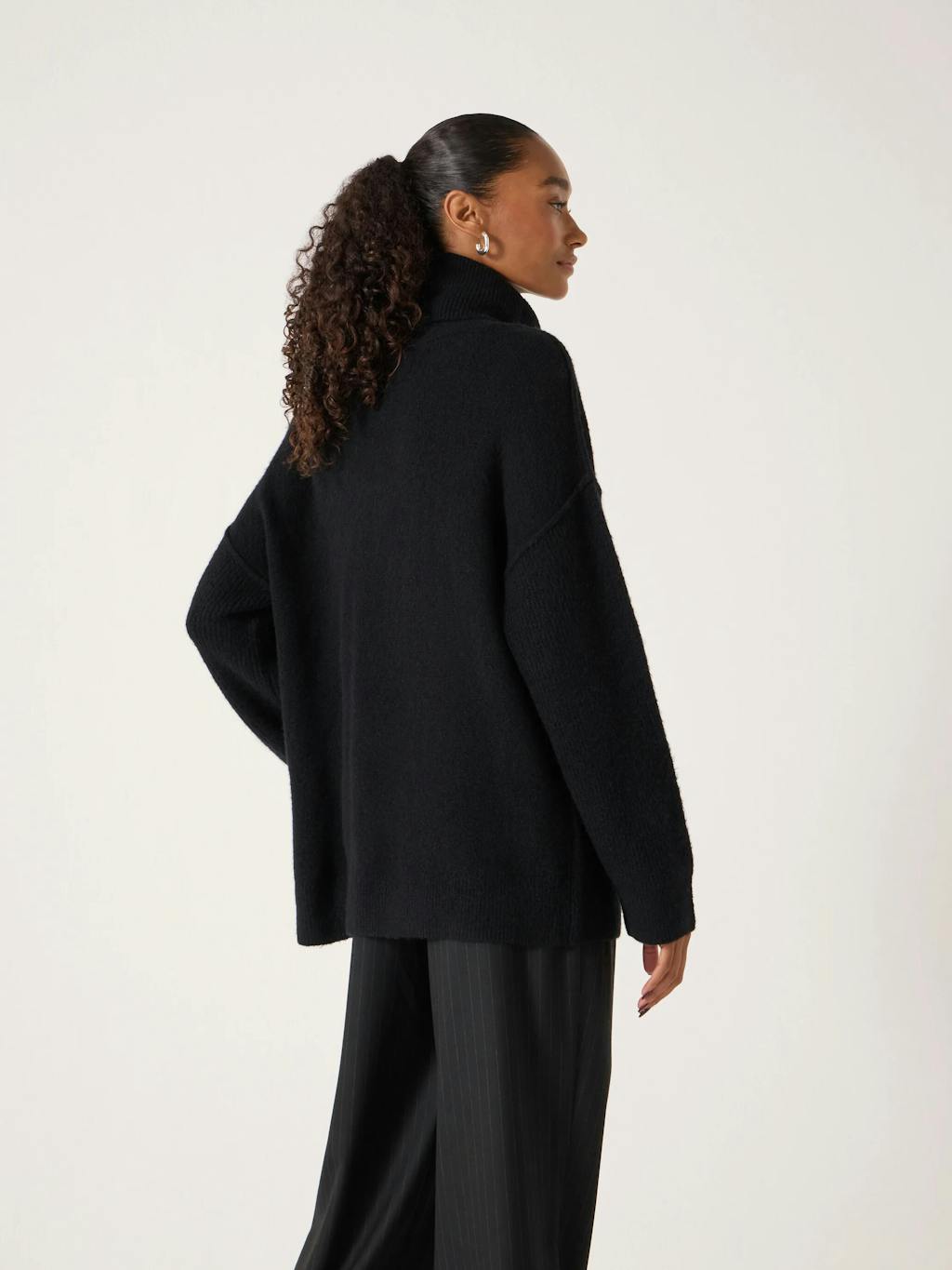 014200-0456-04 Meryl Wool Blend Roll Neck Jumper