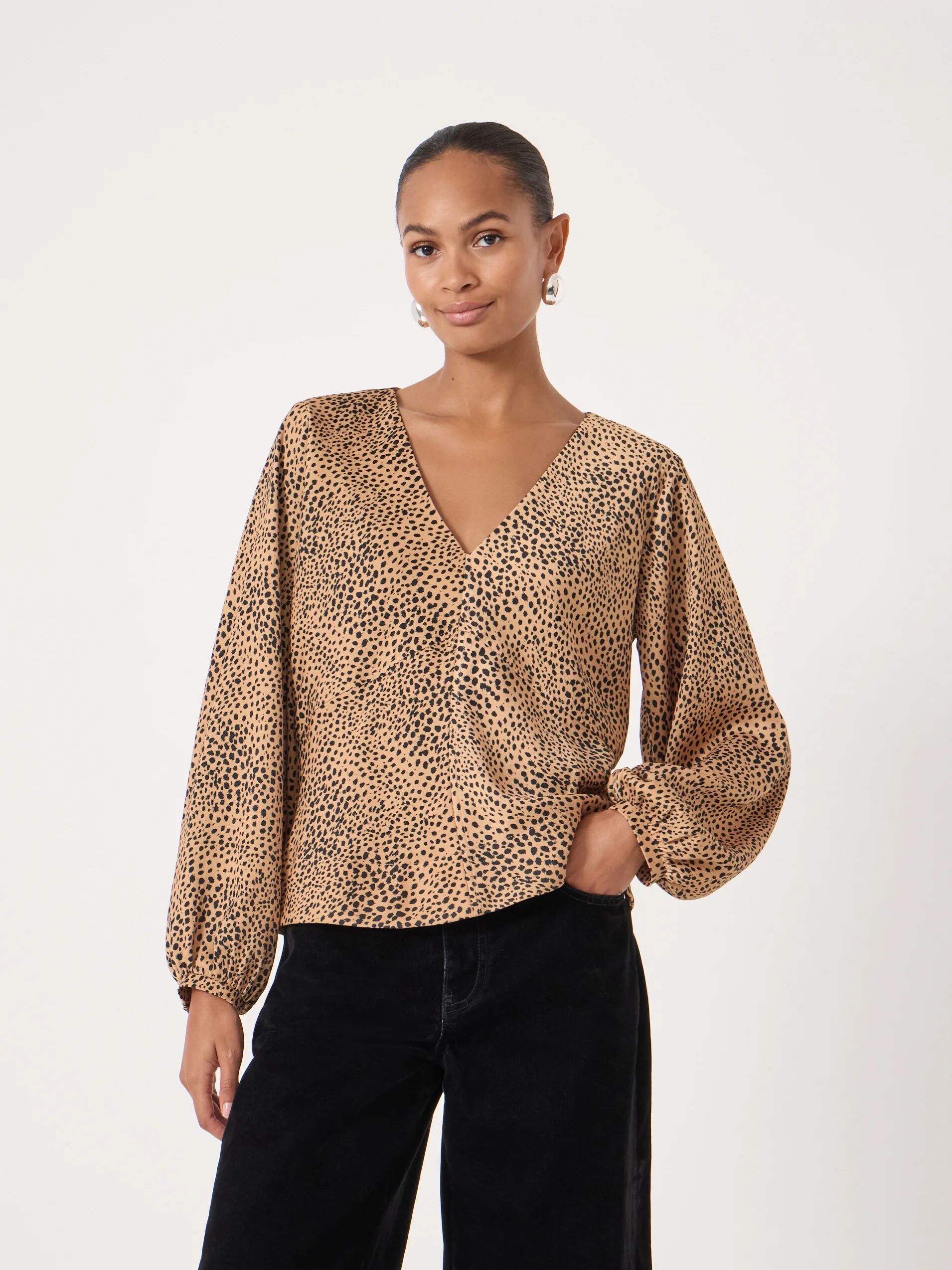 Grace Satin Long Sleeve Top