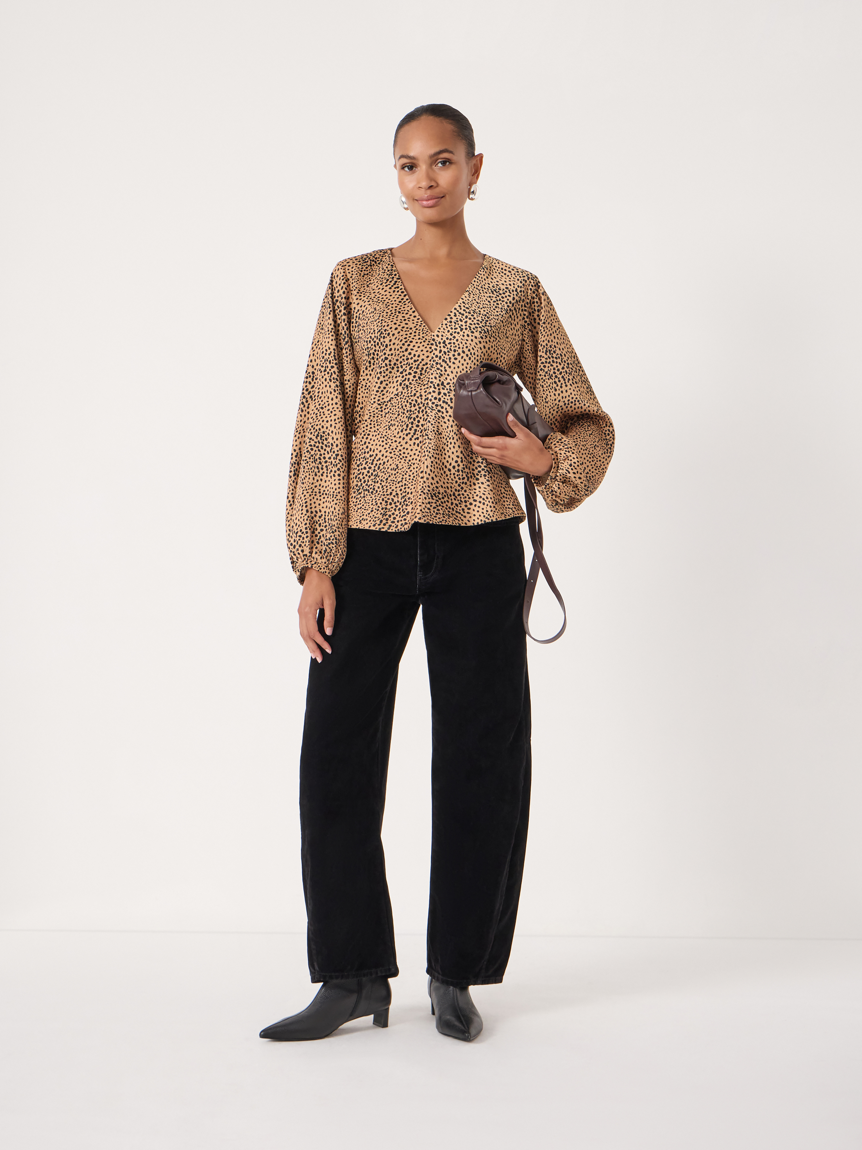 Grace Satin Long Sleeve Top