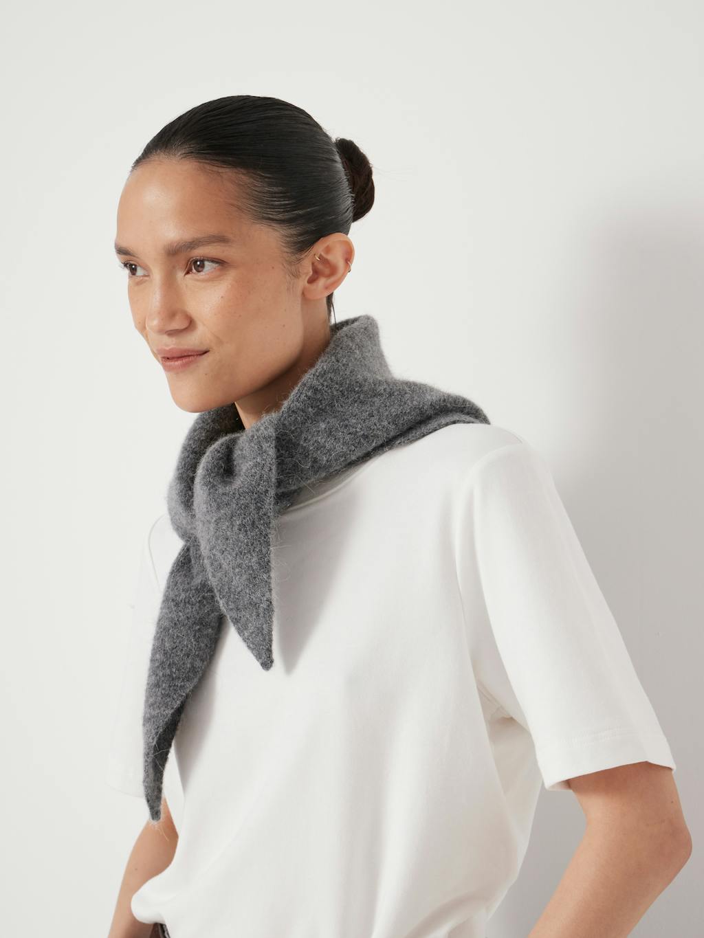 014309-2805-01 Alpaca-Blend Triangle Scarf